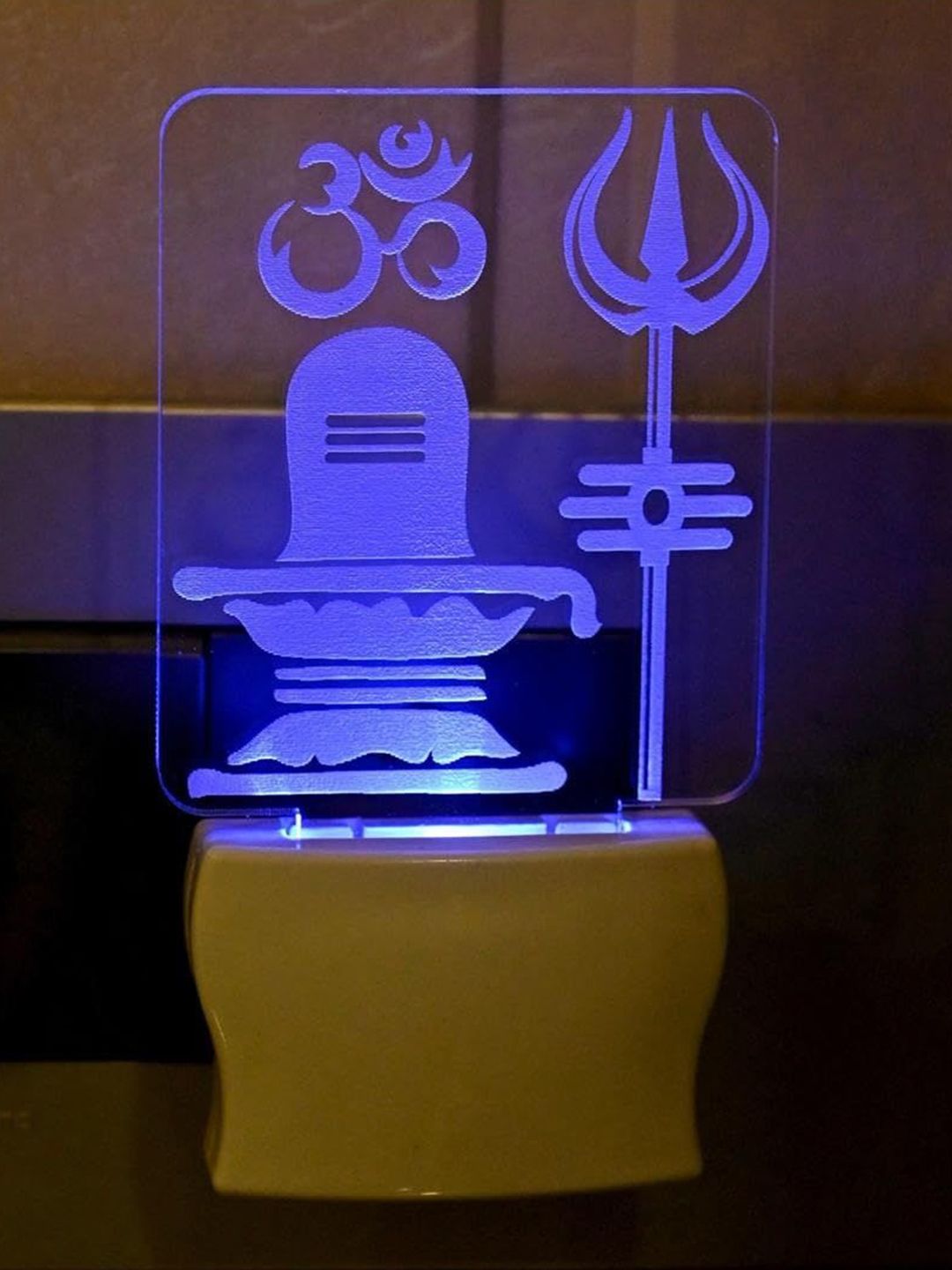 1ST TIME 2Pcs White 3D-Illusion Self Color-Changing LED Night Lamps-image-42