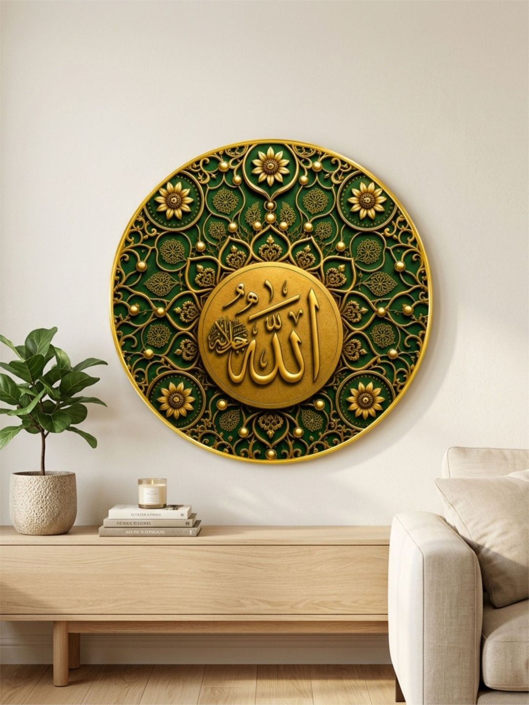 Aura Multicoloured MDF Religious Wall Paintings-image-46