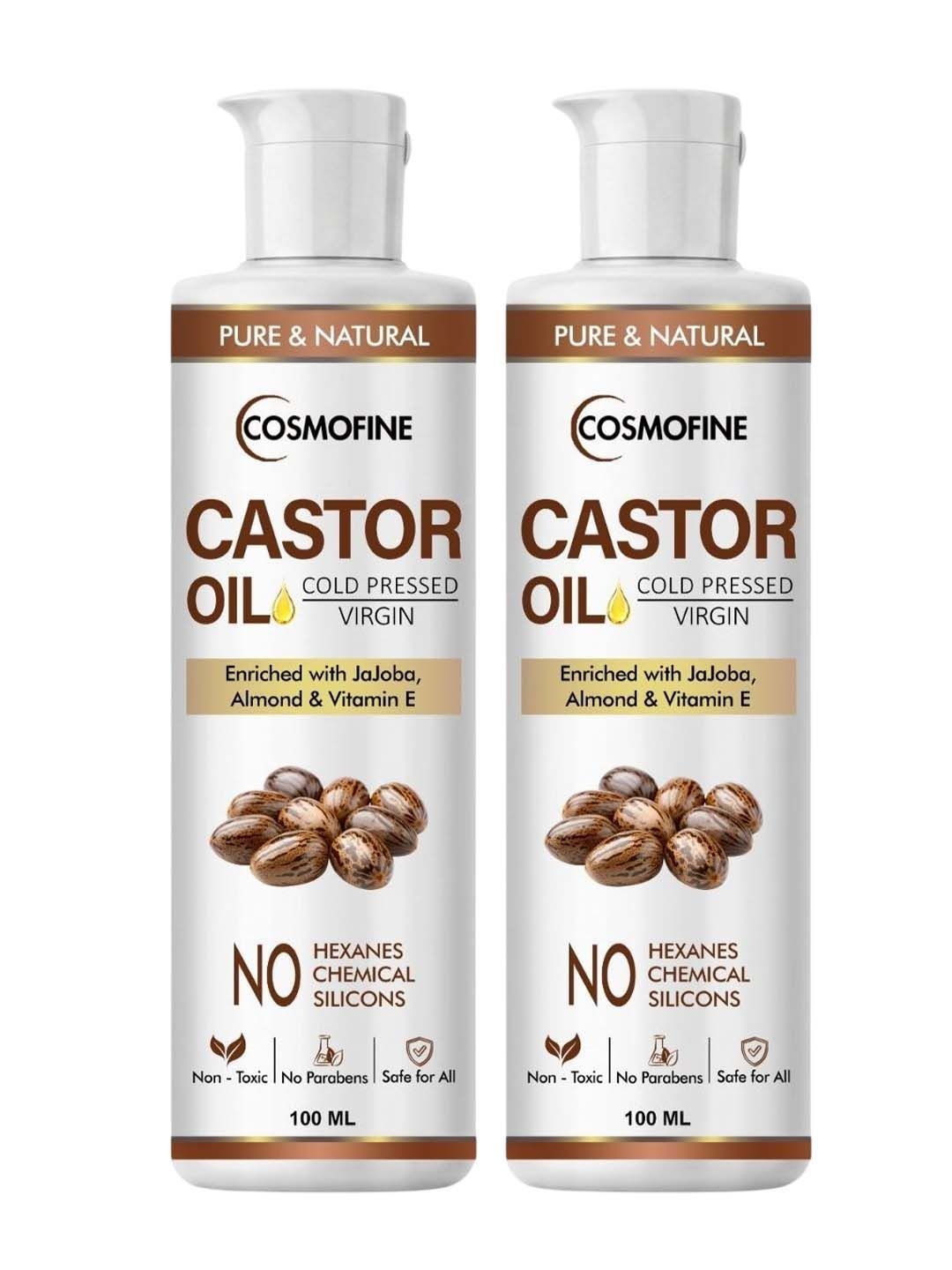 COSMOFINE Set Of 2 Cold Pressed Virgin Castor Oil - 100 ml Each-image-37