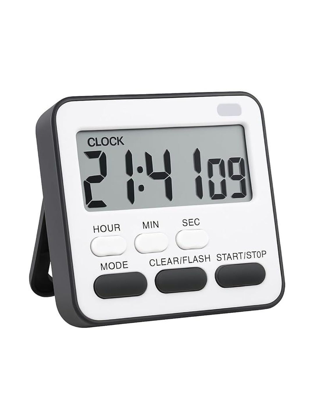 Myntra Elegant Homes Black & White Contemporary Alarm Clock-picture-17