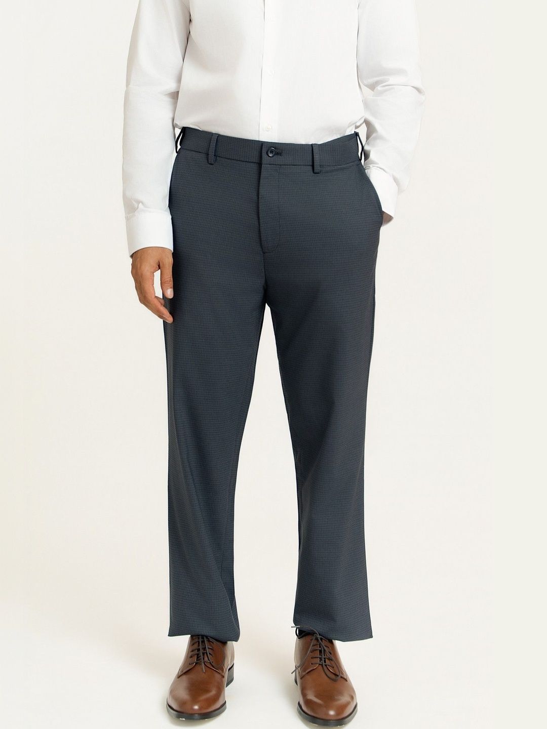 The Pant Project Men Relaxed Wrinkle Free Trousers-picture-17