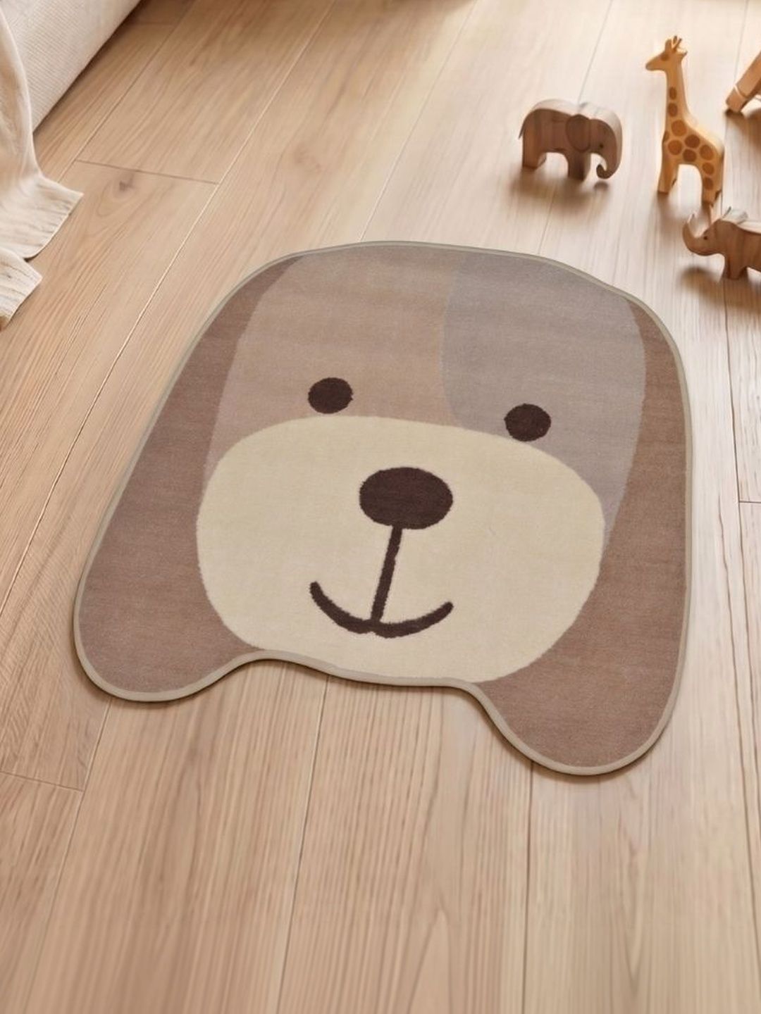 Athom Living Beige Cartoon Characters Anti-Skid Polyester Carpet-picture-25