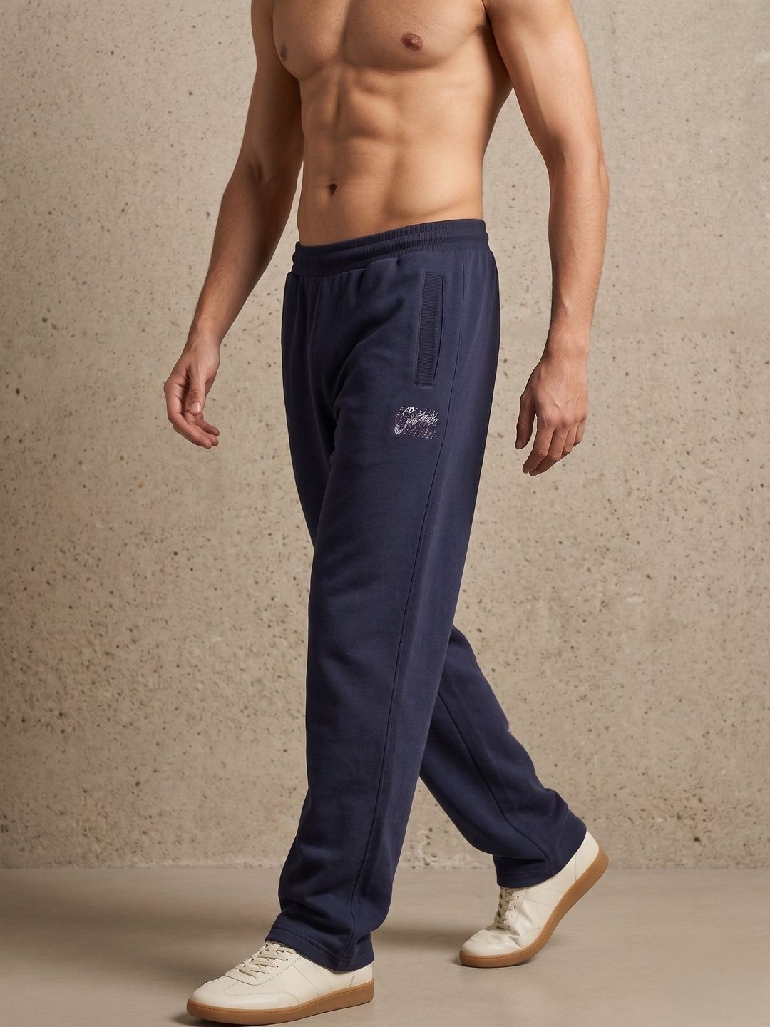 Mast & Harbour Men Regular Fit Brand Logo Training Track Pants-picture-31