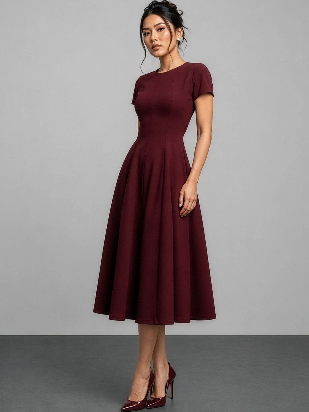 COVE AND LANE Fit & Flare Midi Dress-picture-31