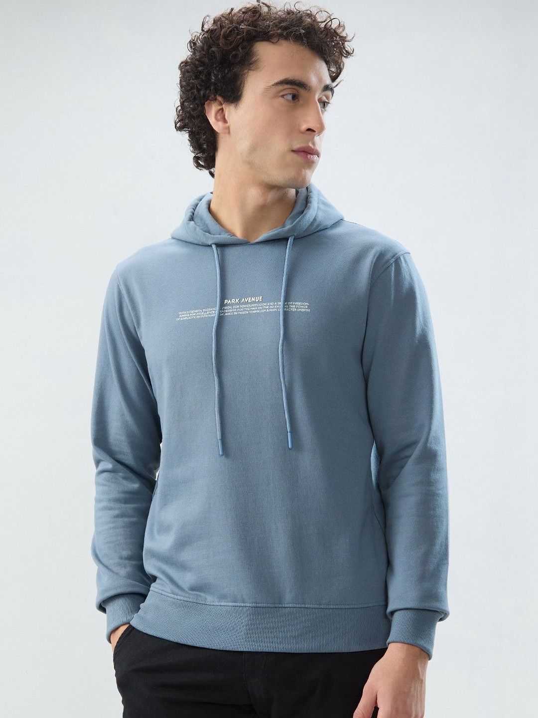 Park Avenue Men Printed Hooded Sweatshirt-picture-57