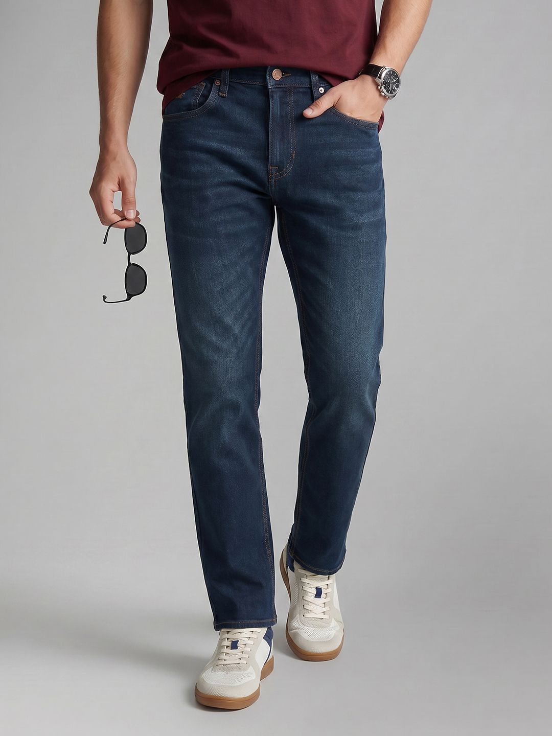 U.S. Polo Assn. Denim Co. Men Harold Slim Straight Fit Stretchable Jeans-picture-22