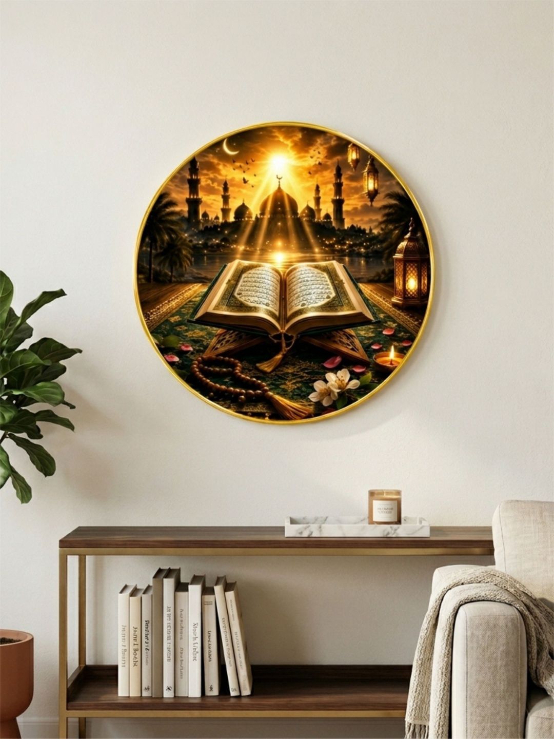 Aura Multicoloured MDF Religious Wall Paintings-image-40