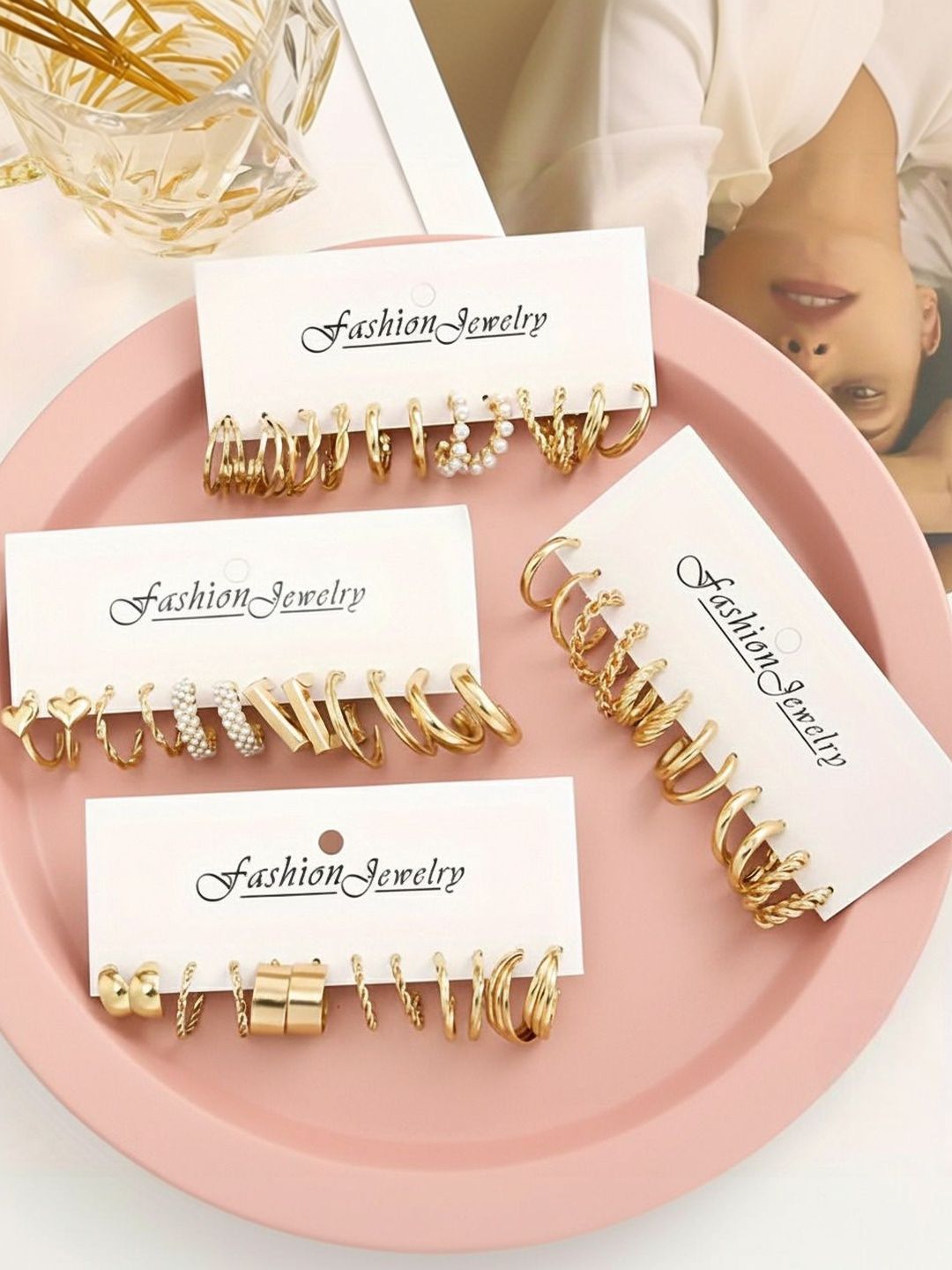 DressBerry Circular Hoop Earrings-picture-35