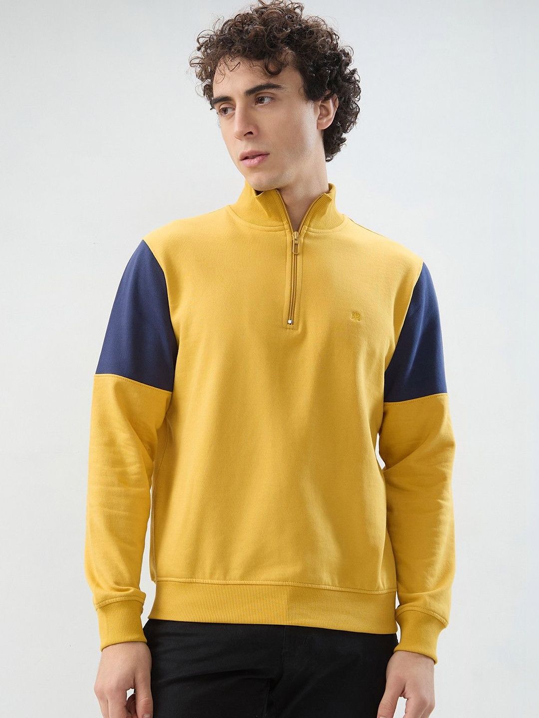 Raymond Men Colourblocked Sweatshirt-image-0