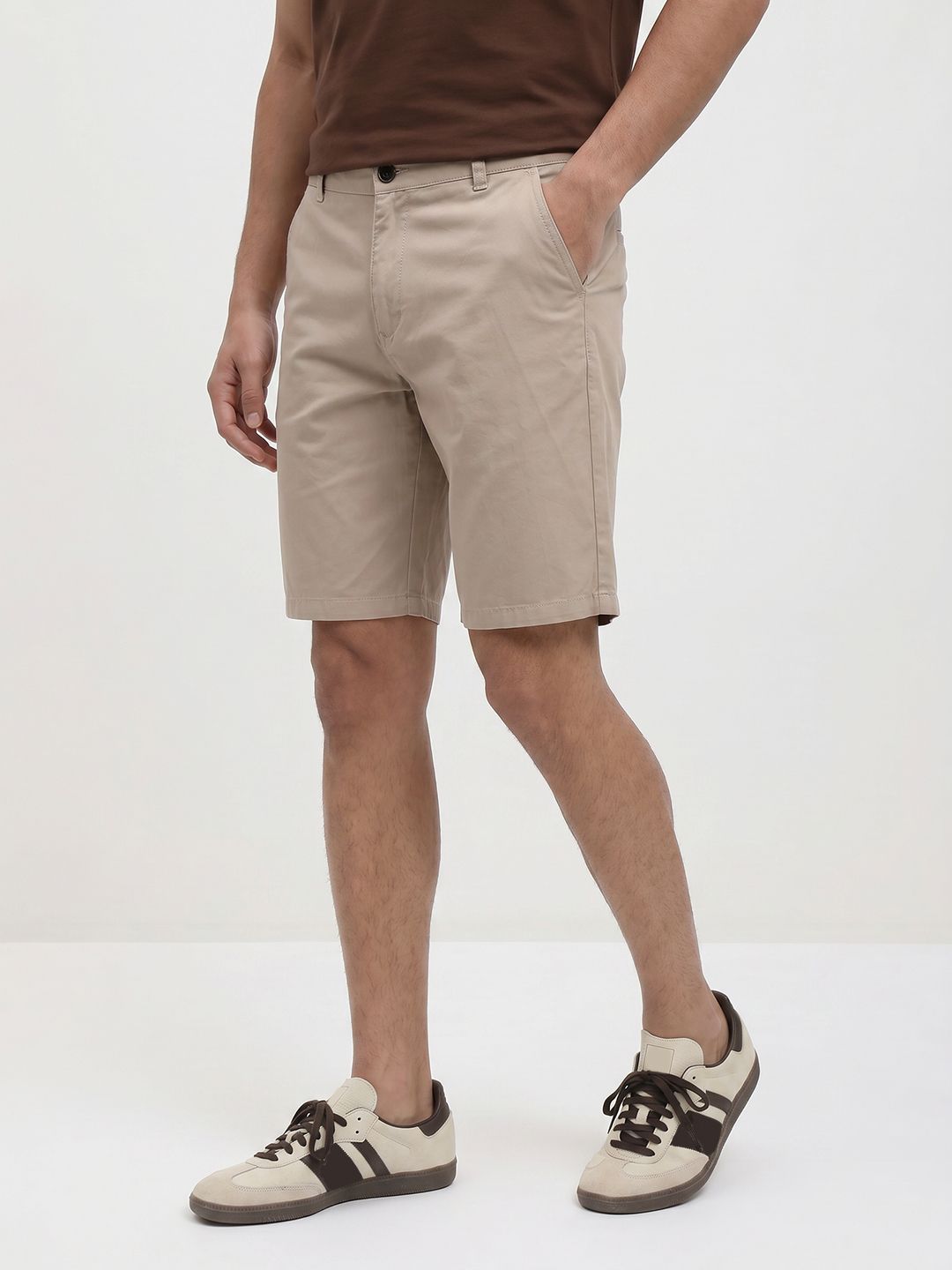 Roadster The Life Co. Men Woven Regular Fit Chino Shorts-picture-11