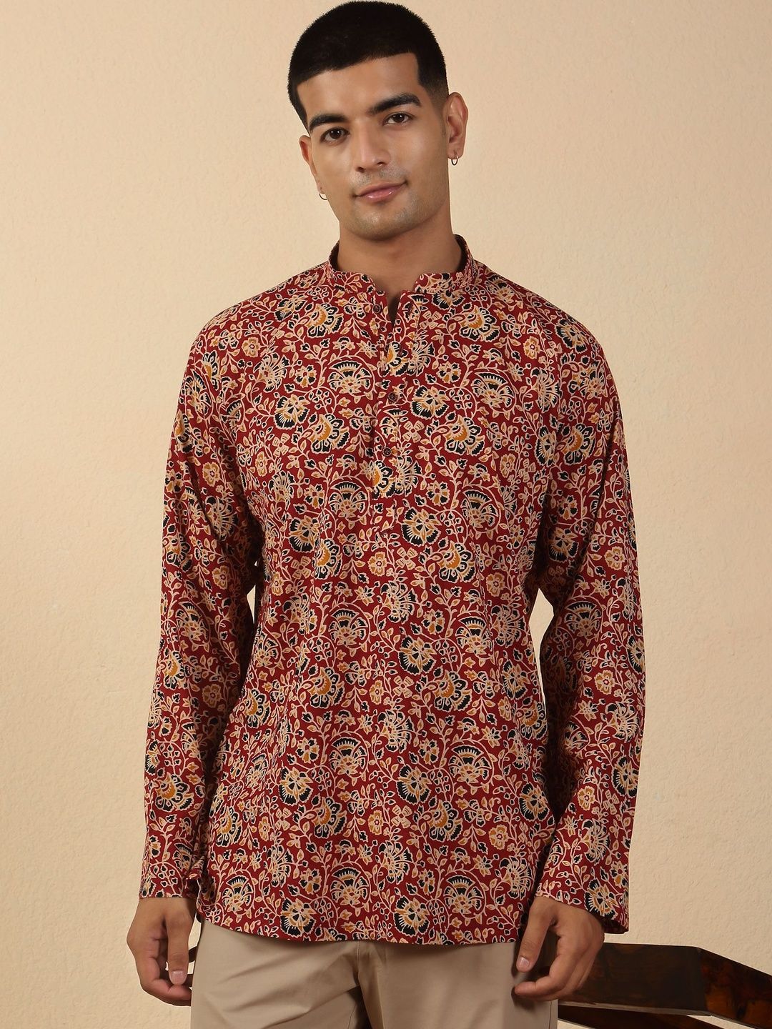 KRAFT INDIA Men Floral Printed Kurta-picture-57
