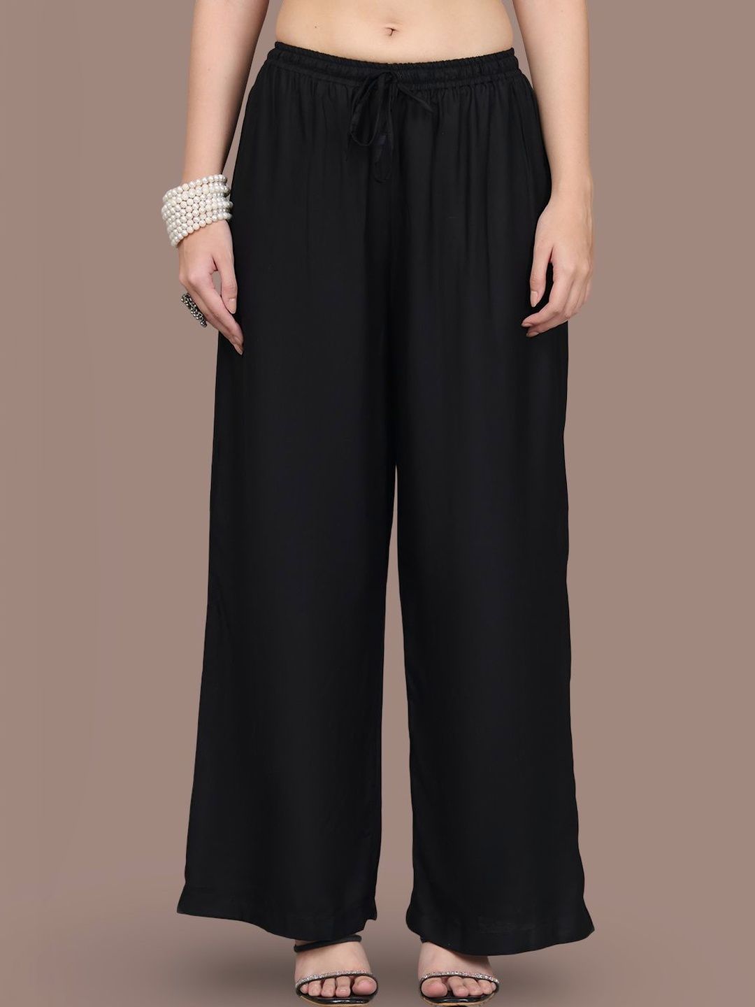 Jinfo Women 2 Flared Ethnic Palazzos-picture-4