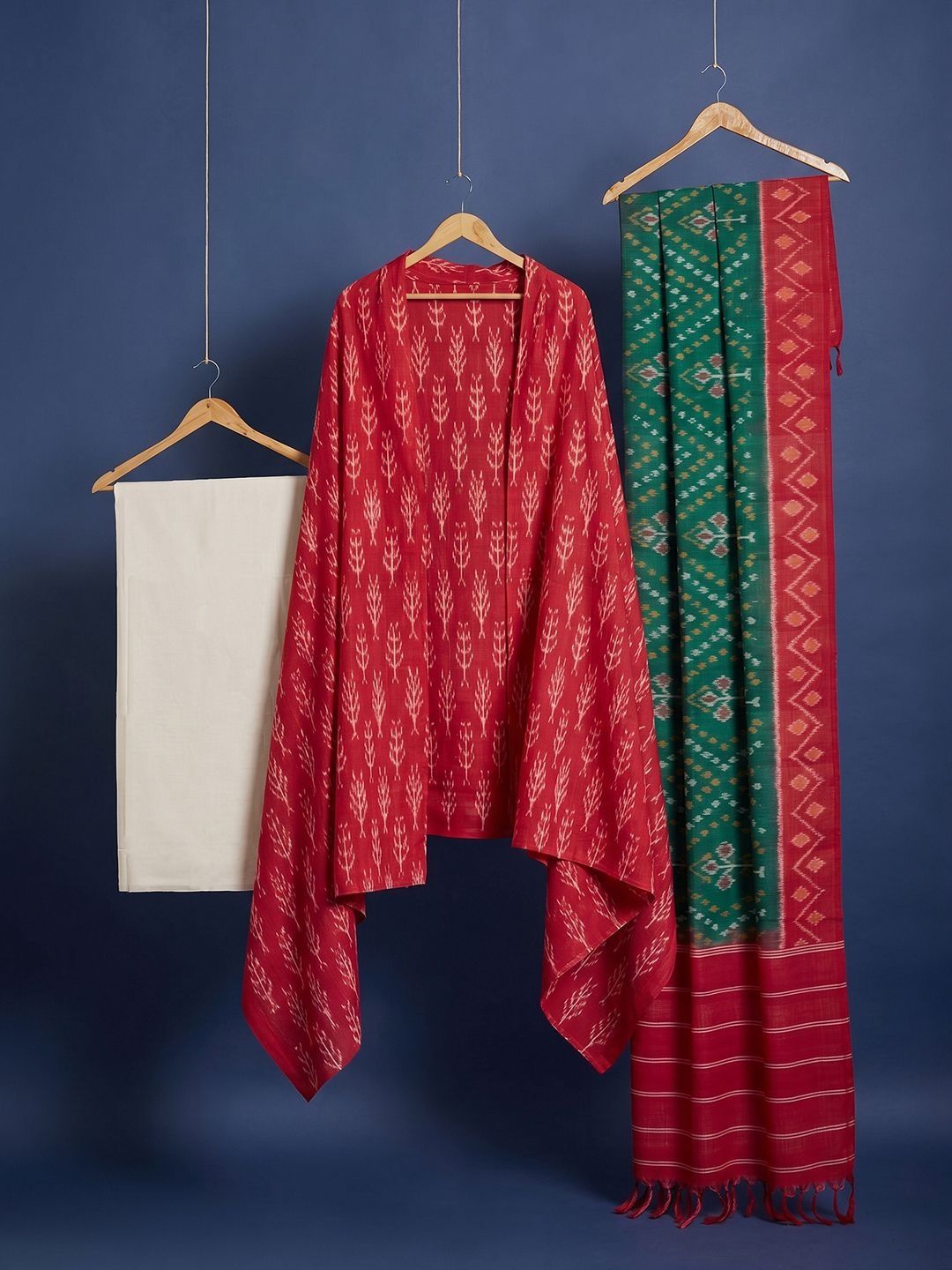 Taavi Pure Cotton Unstitched Dress Material-picture-50