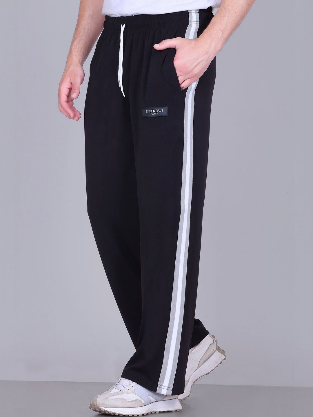 HVBK Men Straight Fit Brand Logo Anti Odour Running Track Pants-picture-29