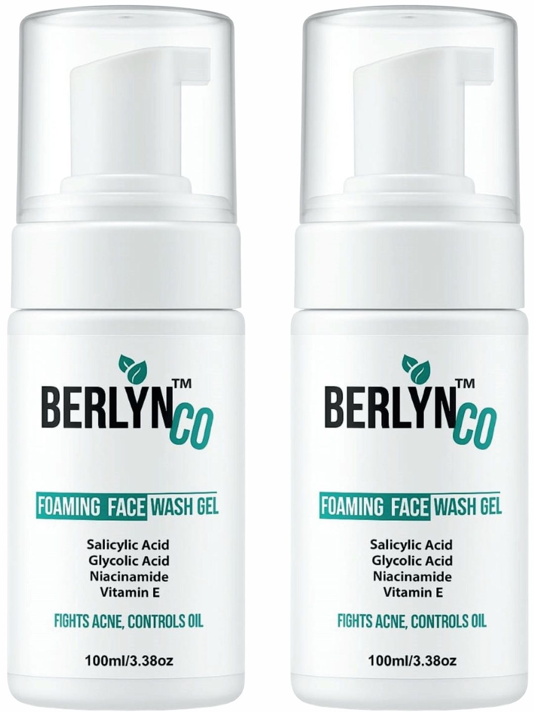 Berlynco Set Of 2 Acne & Oil Control Foaming Face Wash - 100 ml Each-image-26