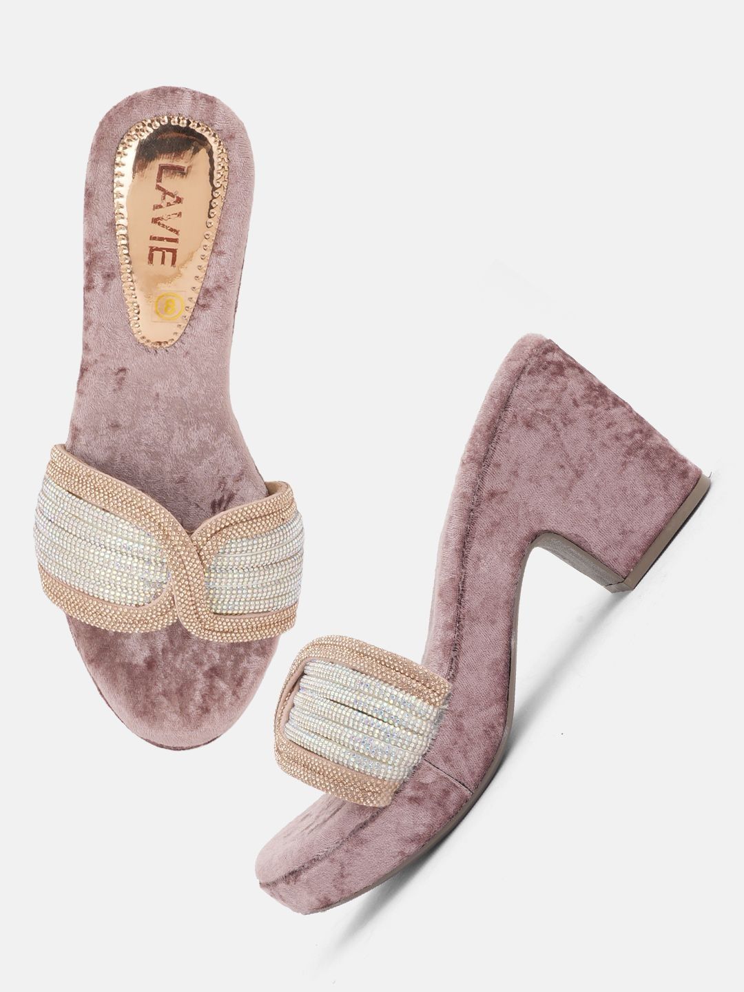 Lavie Textured Party Block Mules-picture-15