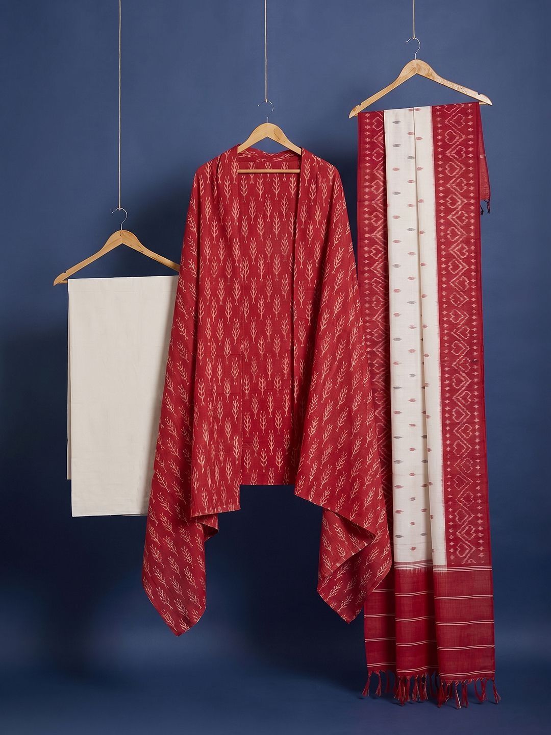 Taavi Pure Cotton Unstitched Dress Material-image-16