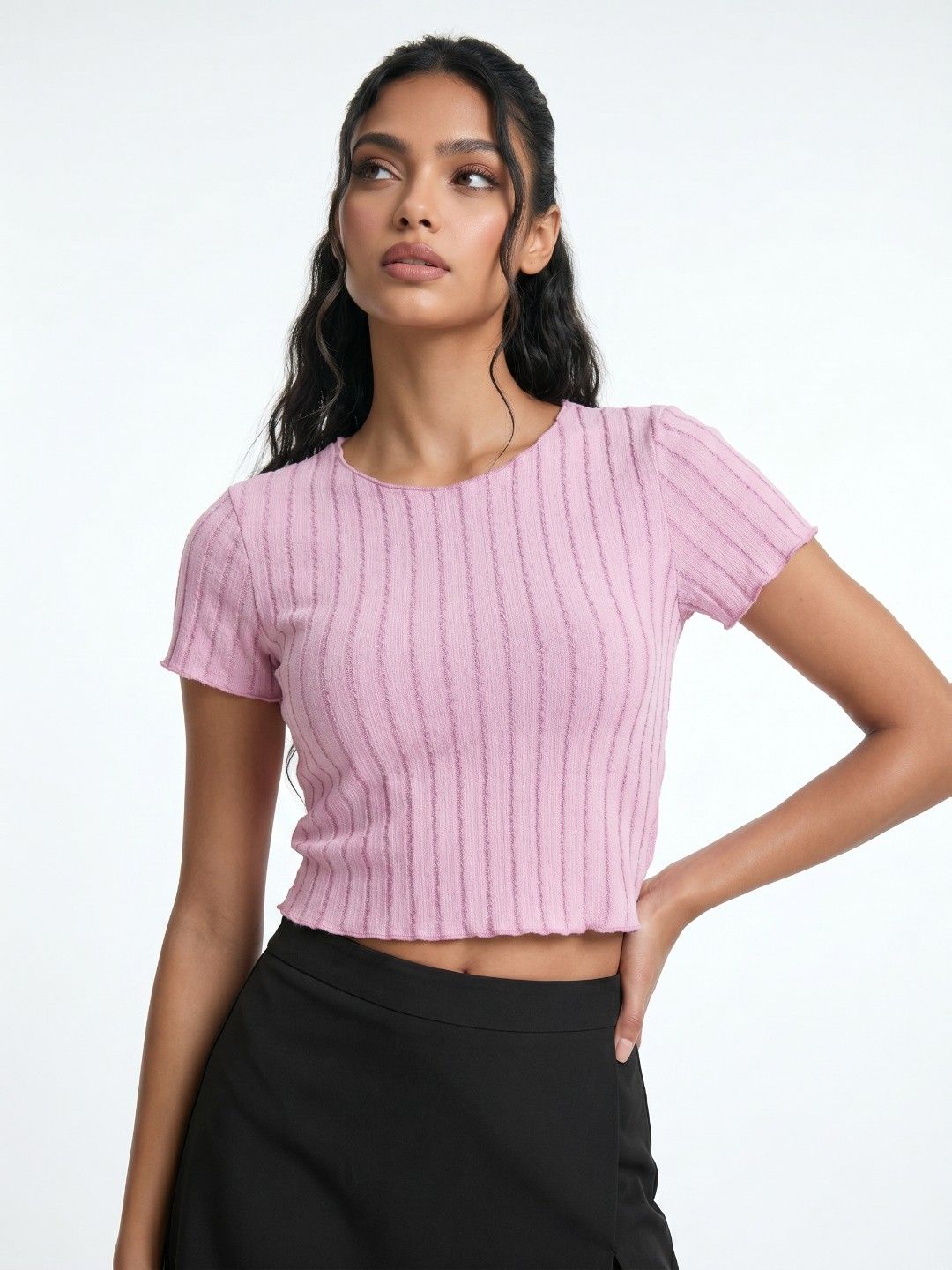 glitchez Regular Fit Striped Top-picture-39