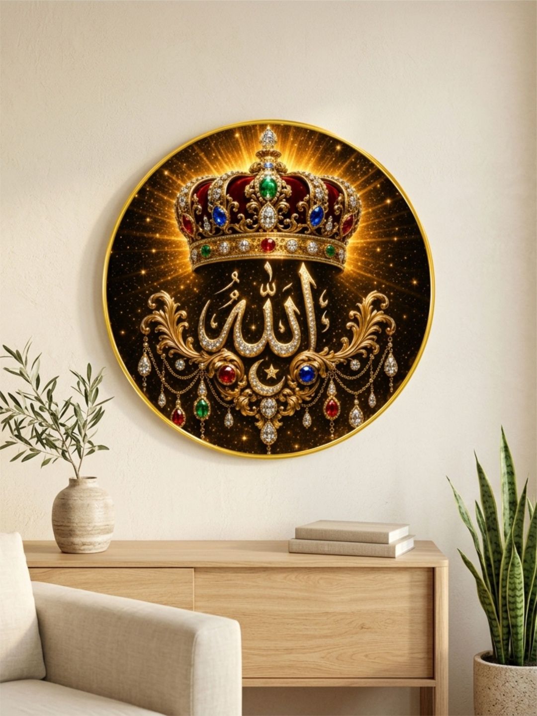 Aura Multicoloured MDF Religious Wall Paintings-image-49