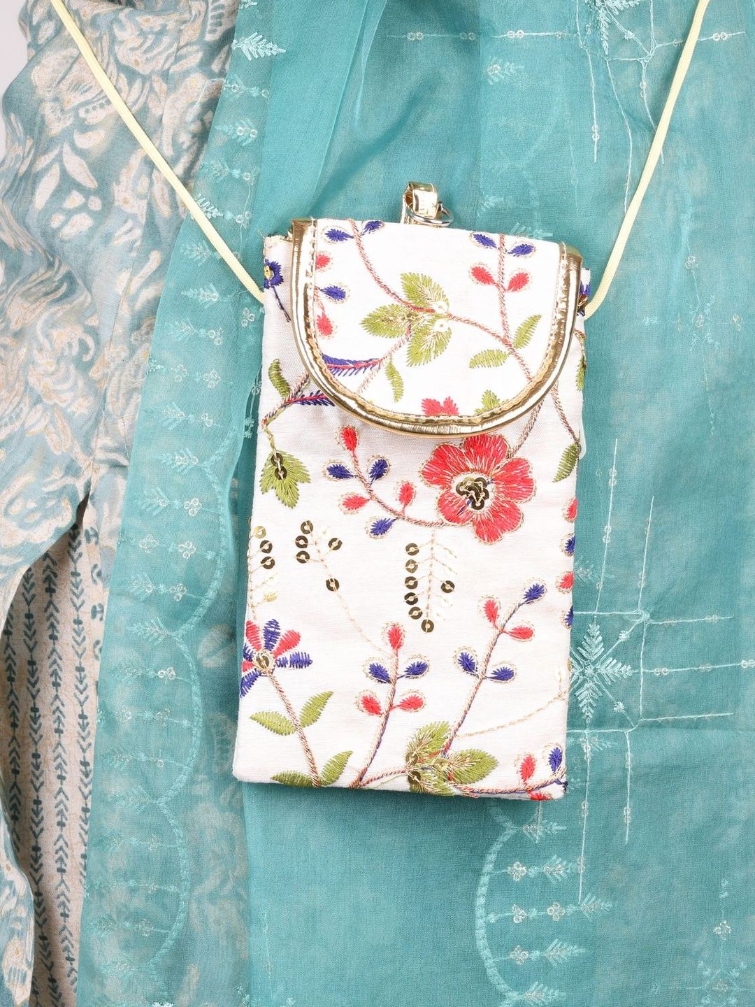 Natriel Floral Embroidered Mobile Sling Bag-picture-31