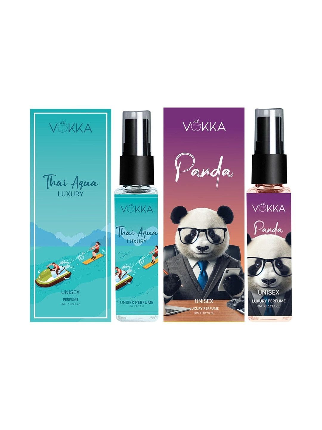 VOKKA Set Of 2 Thai Aqua & Panda Eau De Perfum - 8 ml Each-picture-29