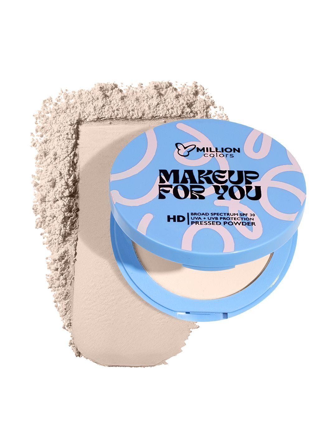 Million Colors Compact Powder With SPF 30 UV Protection - 12 g - Warm Beige 01-image-15
