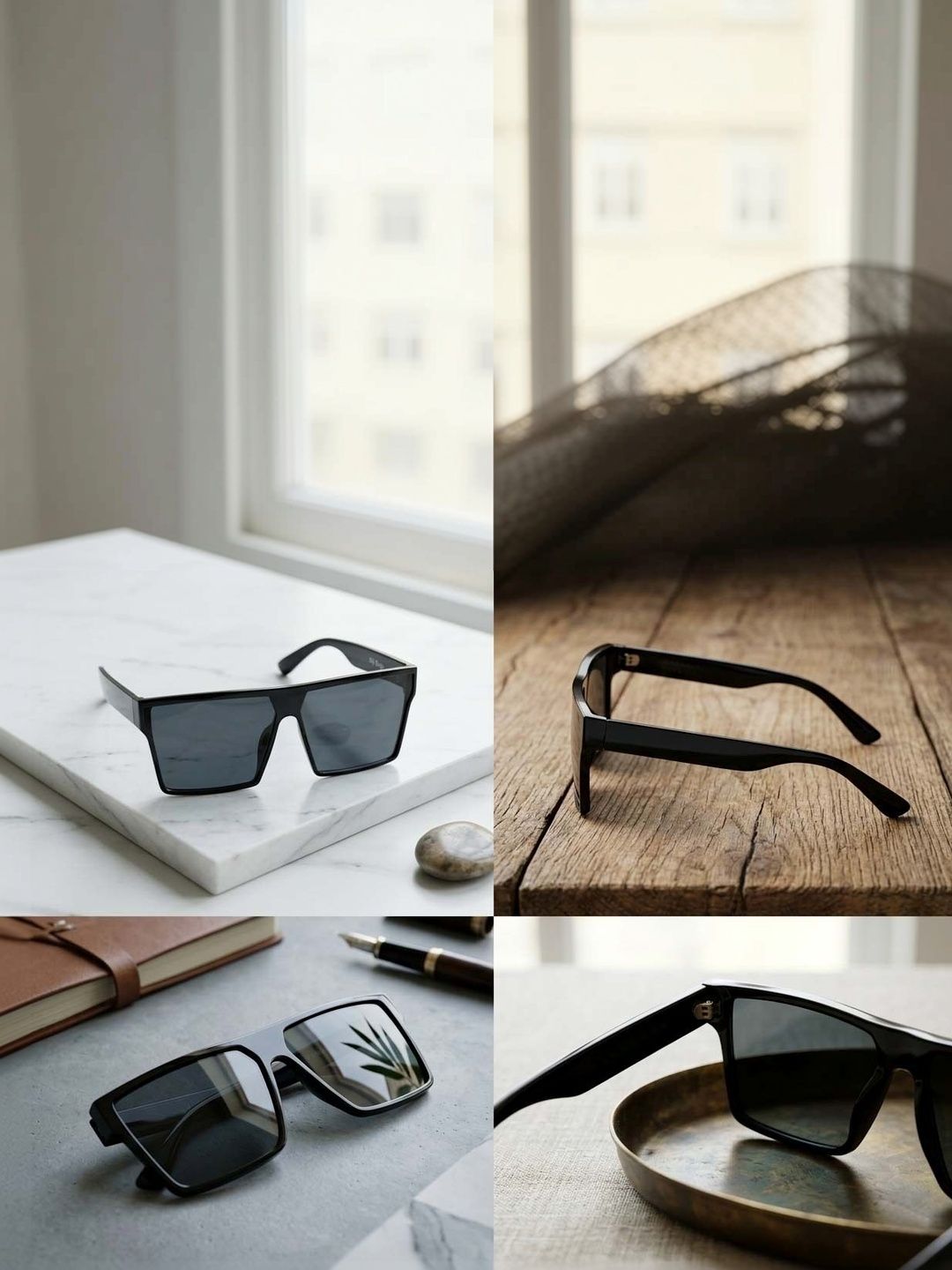 Elligator Men Black Lens & Black Oversized Sunglasses with-picture-25