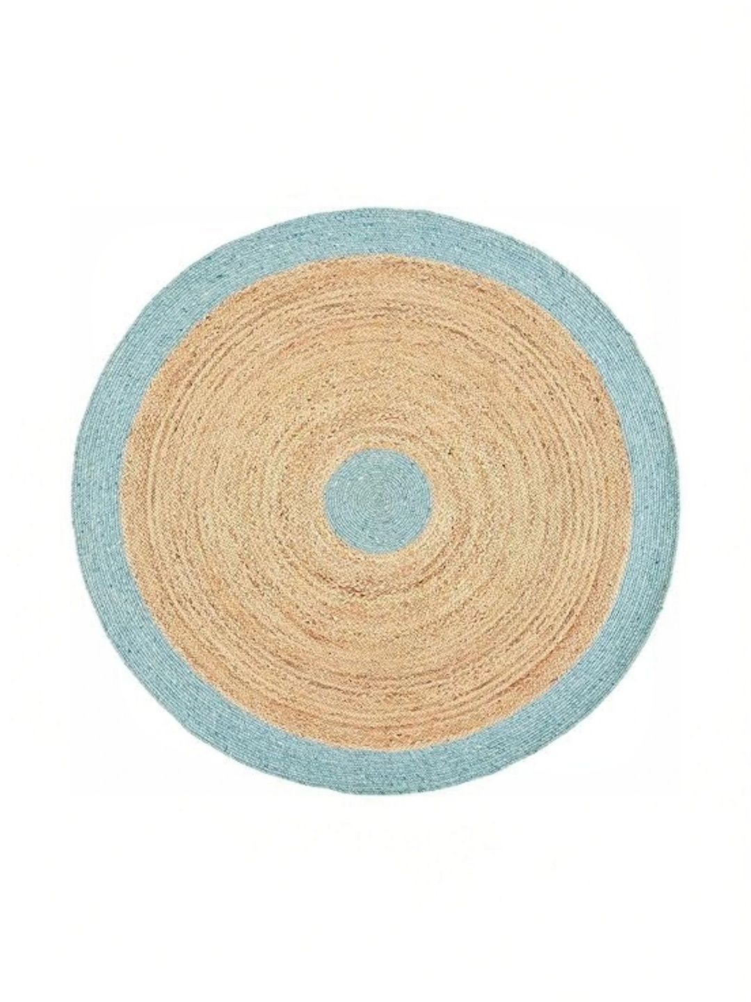 Siya Textiles Blue & Beige Textured Anti-Skid Doormats-image-4