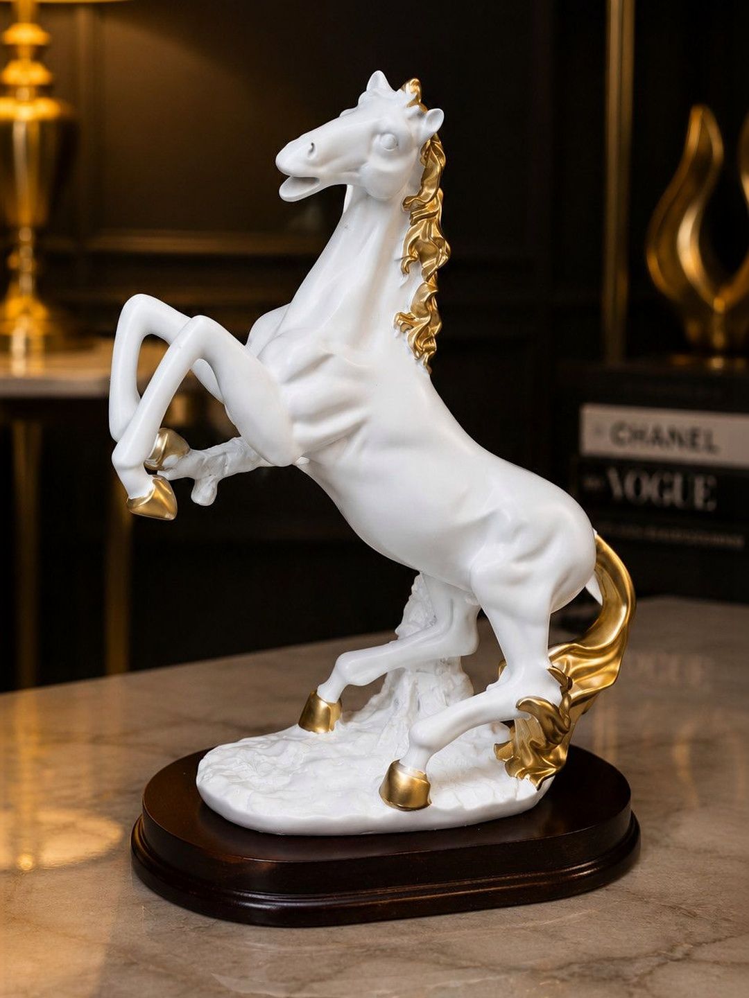DecorGlobe White Figurine Showpiece-picture-21