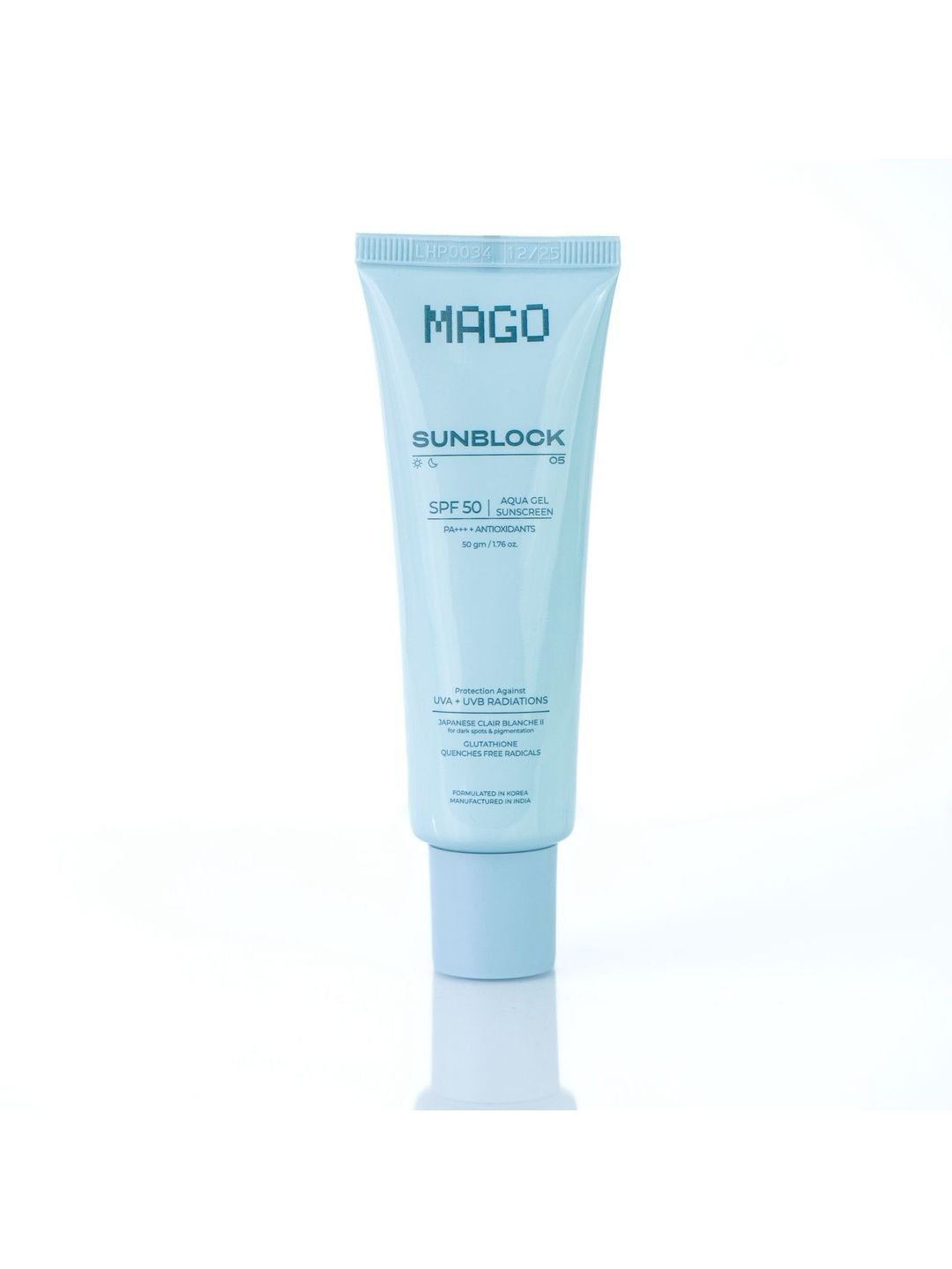Mago Sunblock Aqua Gel Sunscreen SPF 50 PA+++ - 50 g-image-31