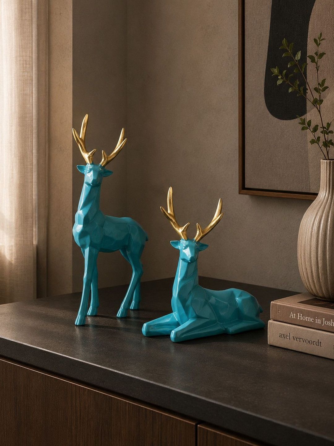 DecorGlobe Blue Figurine Showpiece-picture-2