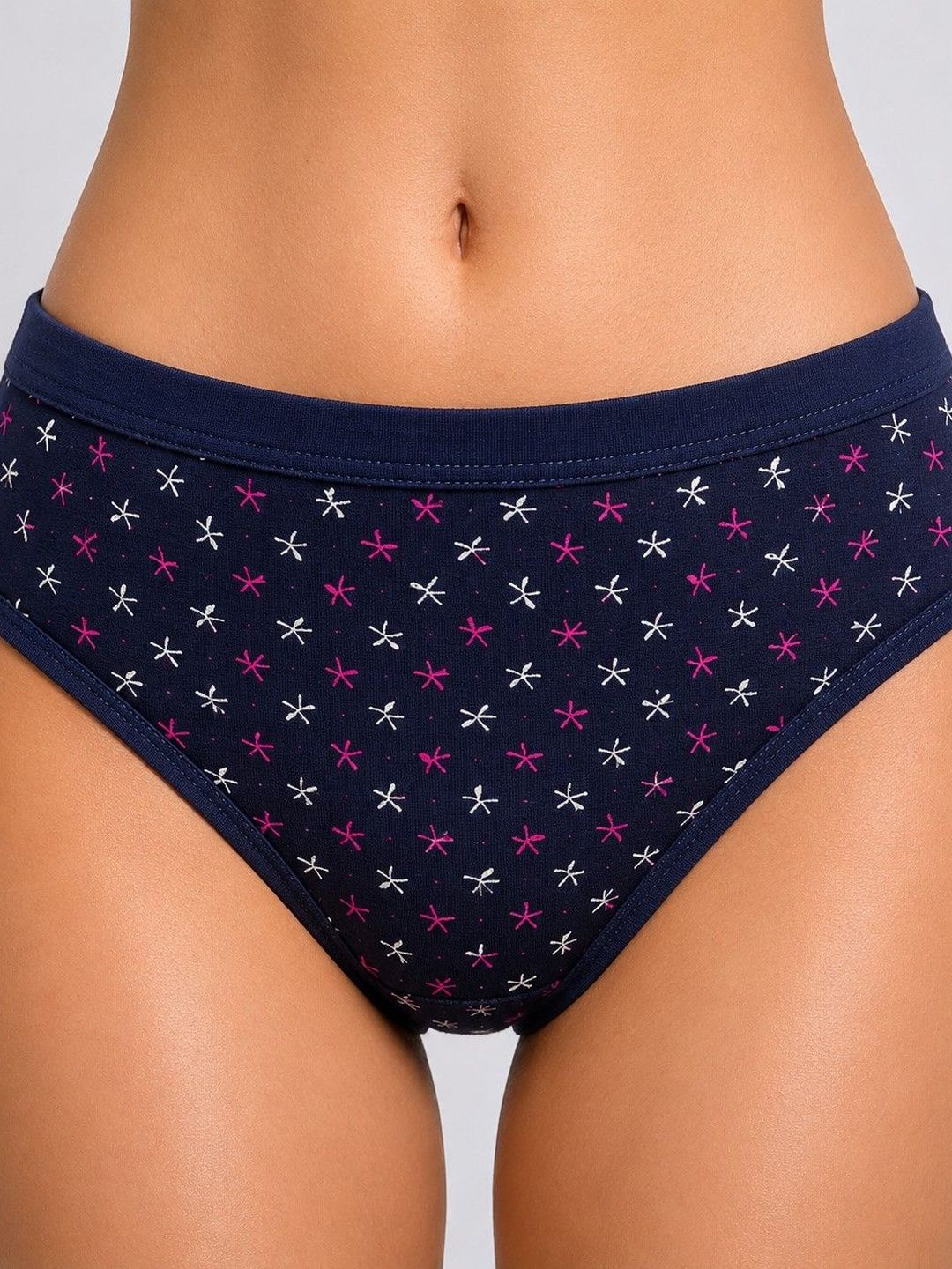 Sigma City Women Pack of 6 Printed Assorted Cotton Basic Briefs-image-26