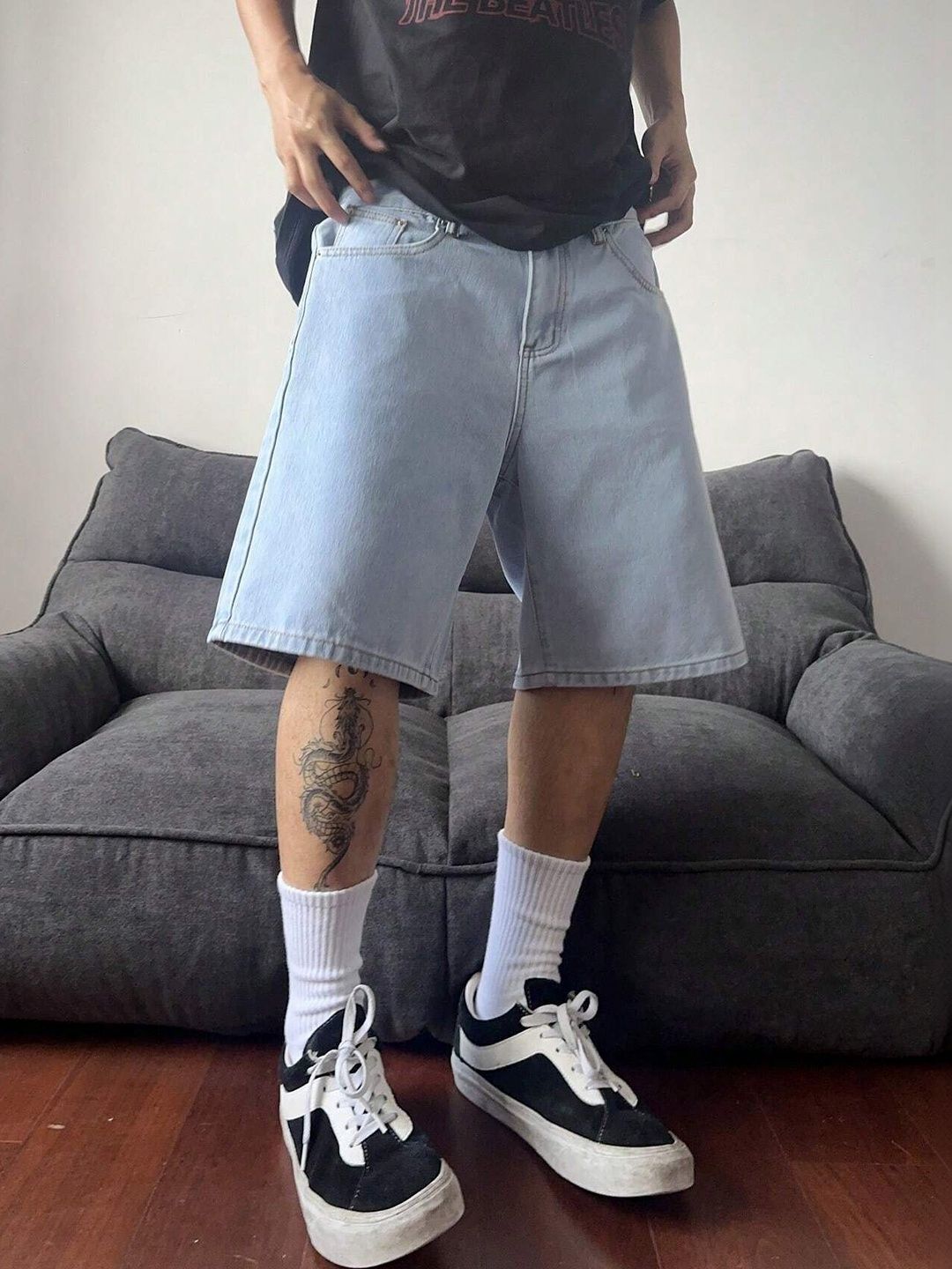 FUDE PRIDE Men Denim Denim Shorts-picture-18