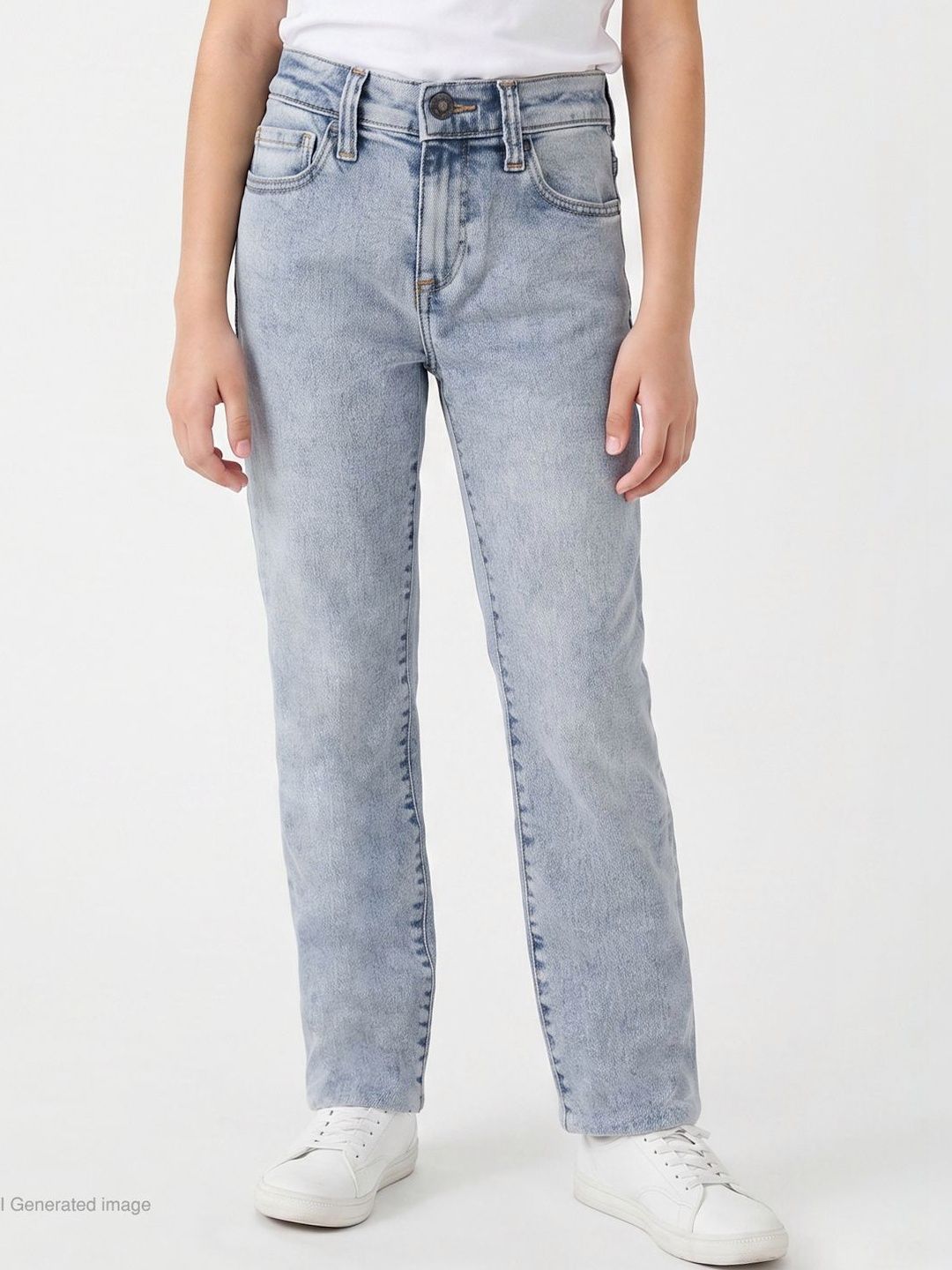 Mode by Red Tape Girls Skinny Fit Mid-Rise Light Fade Stretchable Jeans-picture-20