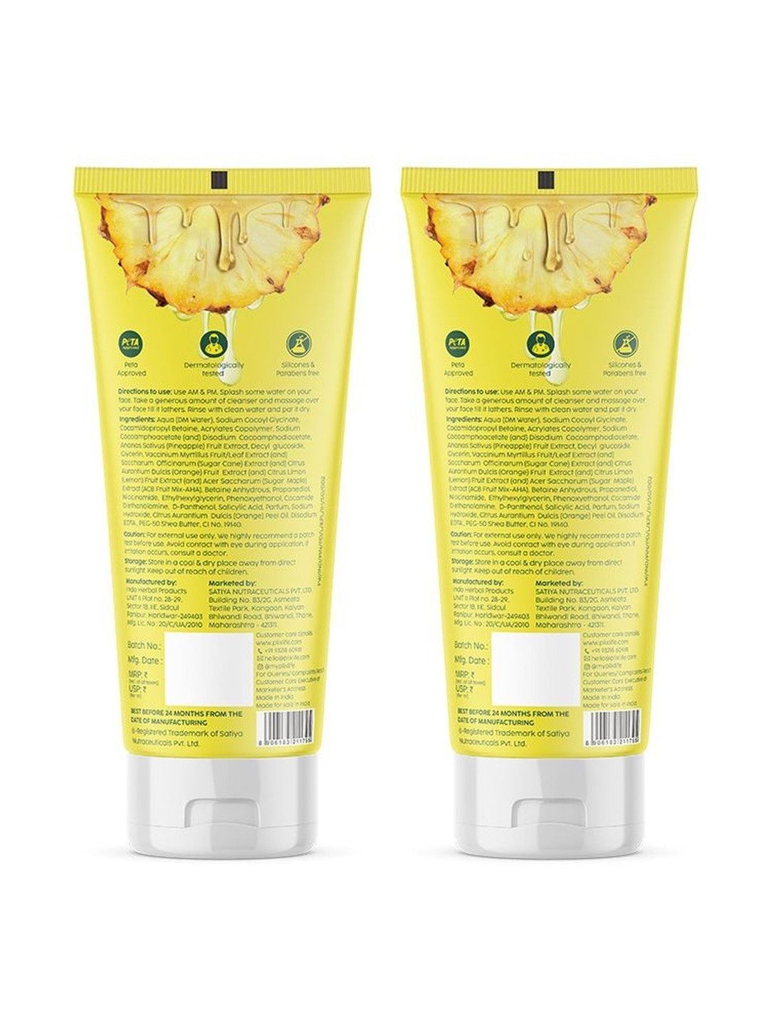 PLIX THE PLANT FIX Set Of 2 Pineapple De Pigmentation Juicy Cleanser - 50 ml Each-picture-21