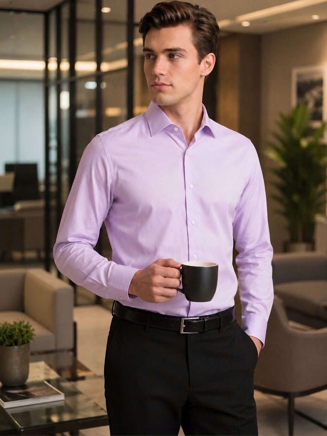 Turtle Men Standard Slim Fit Formal Shirt-picture-25