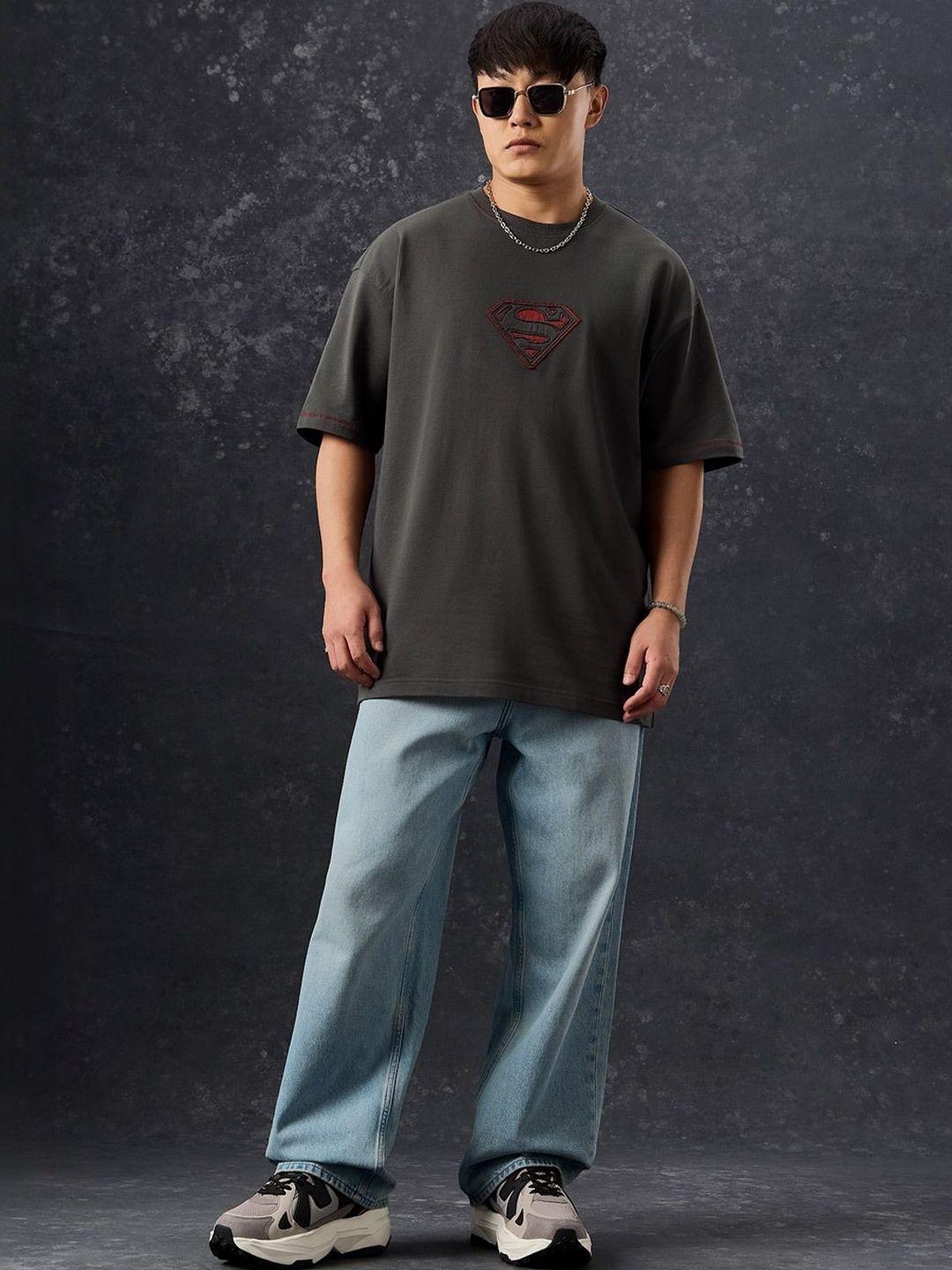 The Souled Store Men Superman Round Neck Raw Edge T-shirt-image-35