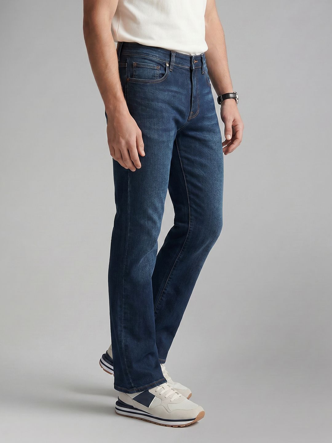 U.S. Polo Assn. Denim Co. Men Bootcut Light Fade Stretchable Jeans-picture-58