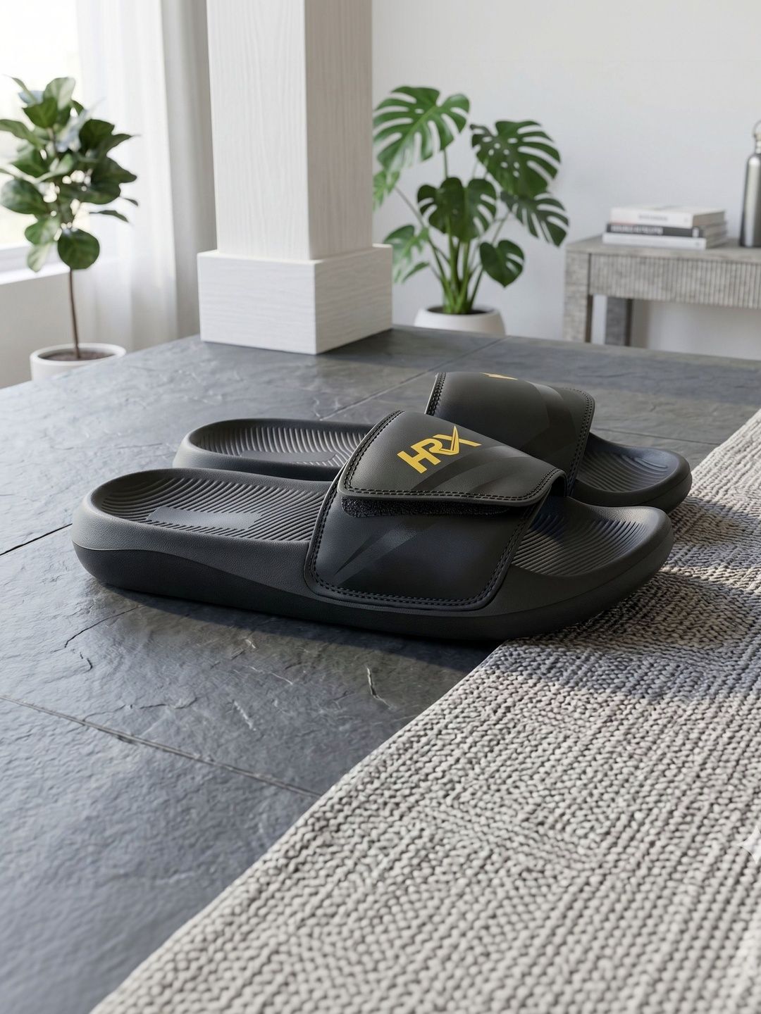 HRX by Hrithik Roshan Men Striped Sliders-picture-28