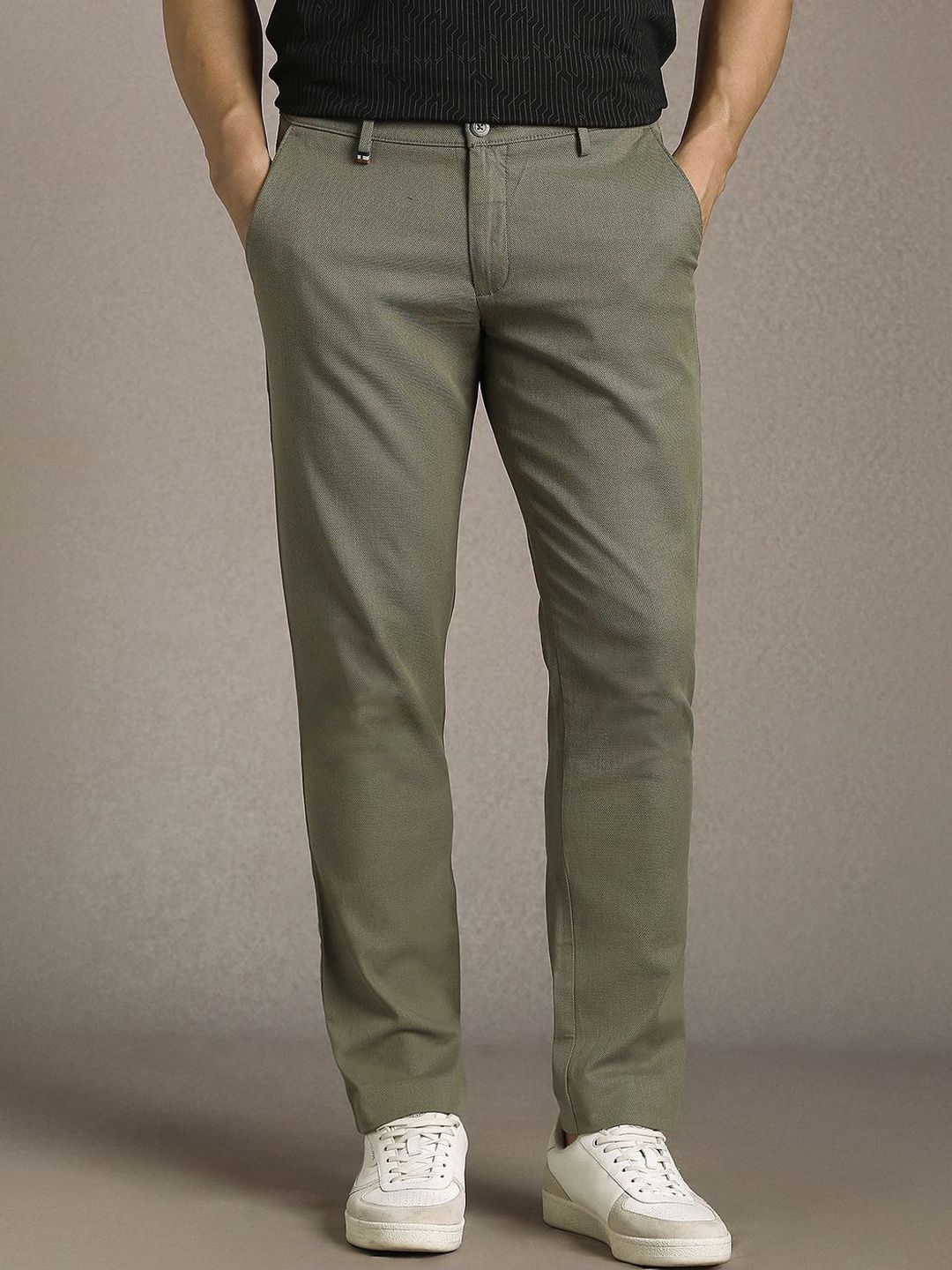 Louis Philippe Sport Men Tapered Fit Trousers-image-37