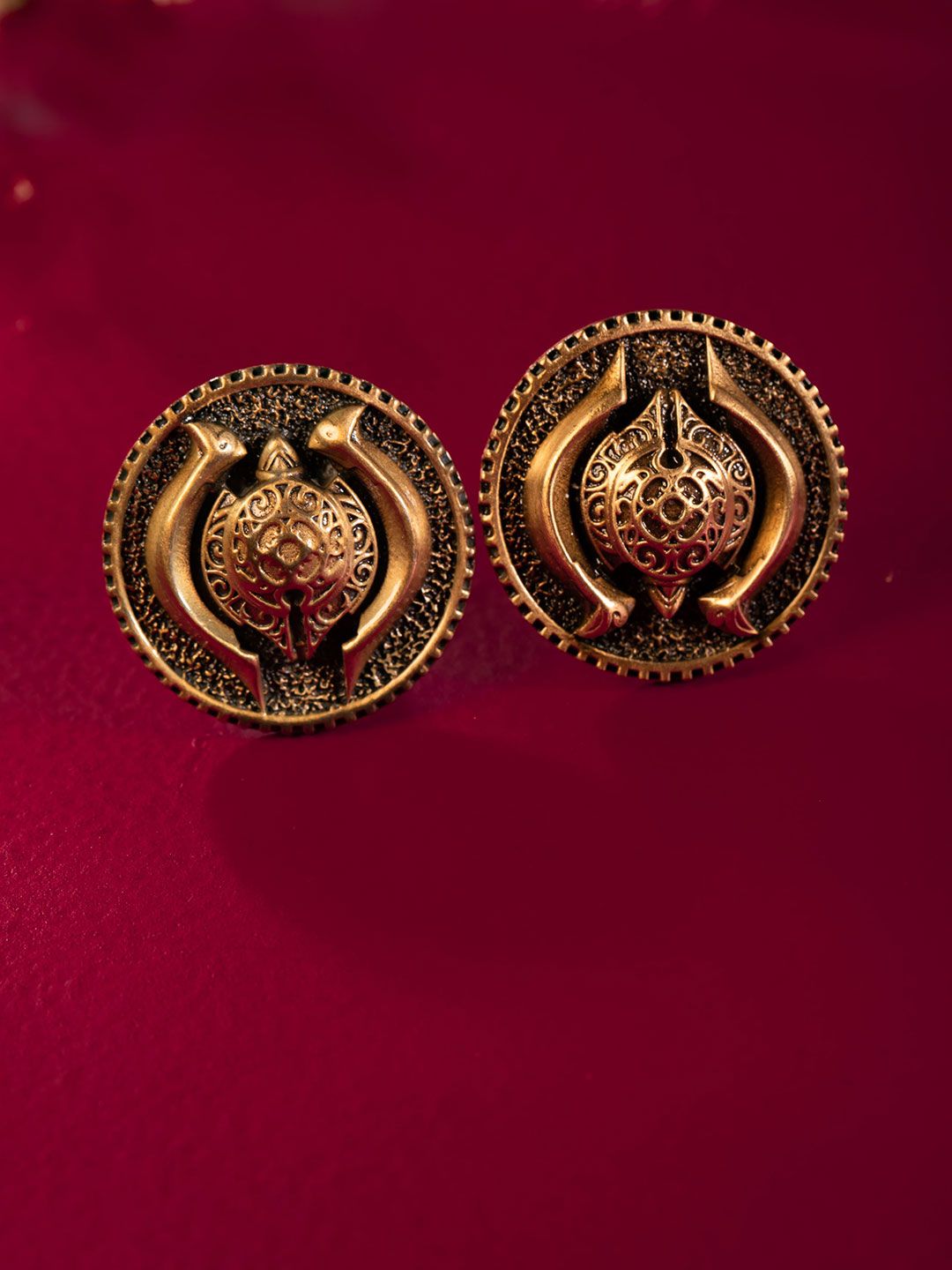 COSA NOSTRAA Gold-Toned Geometric Cufflink-image-22