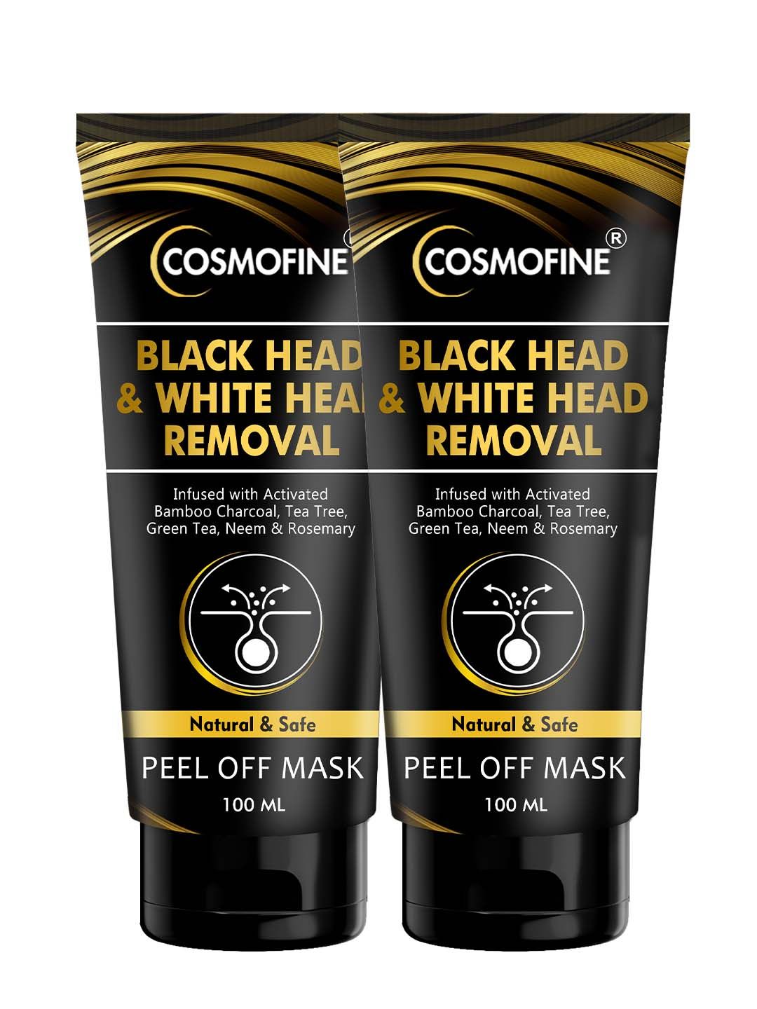 COSMOFINE Set Of 2 Black Head & White Head Removal Peel Off Mask - 100 ml Each-image-9