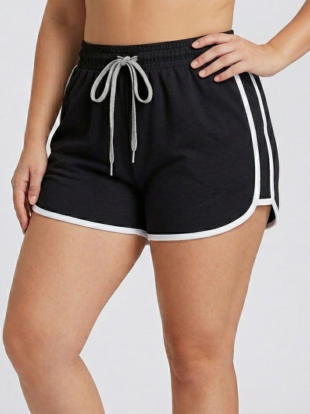 BAESD Women Striped Sports Shorts Technology-picture-14