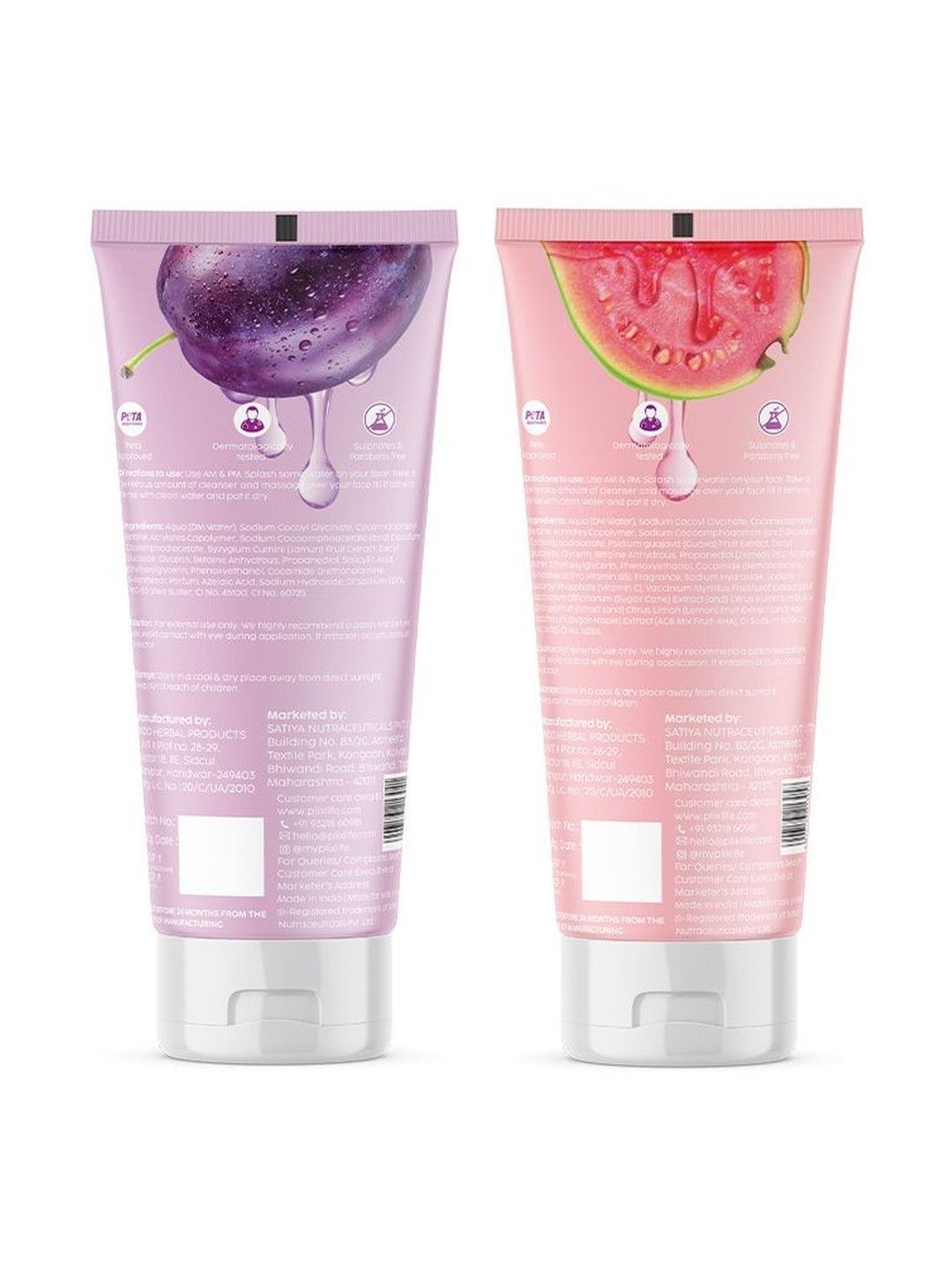 PLIX THE PLANT FIX Set Of 2 Guava Glow & Jamun Active Acne Juicy Cleanser - 50 ml Each-picture-33