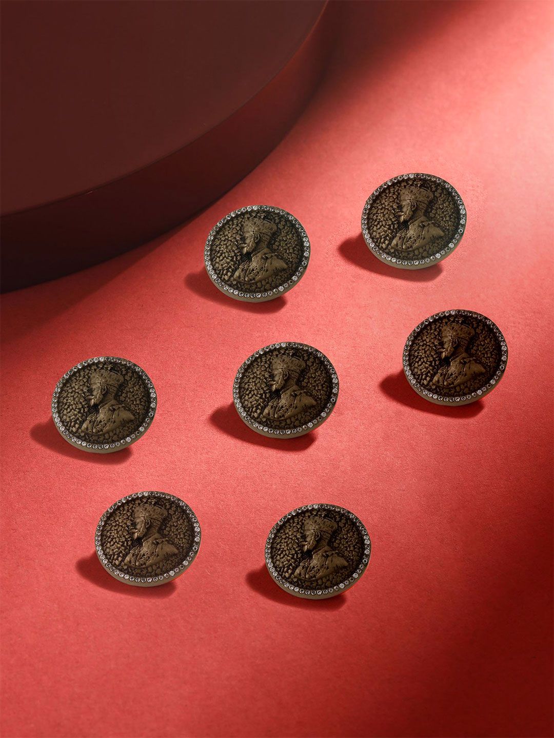 COSA NOSTRAA Men Set of 7 Nobel King Buttons-picture-17