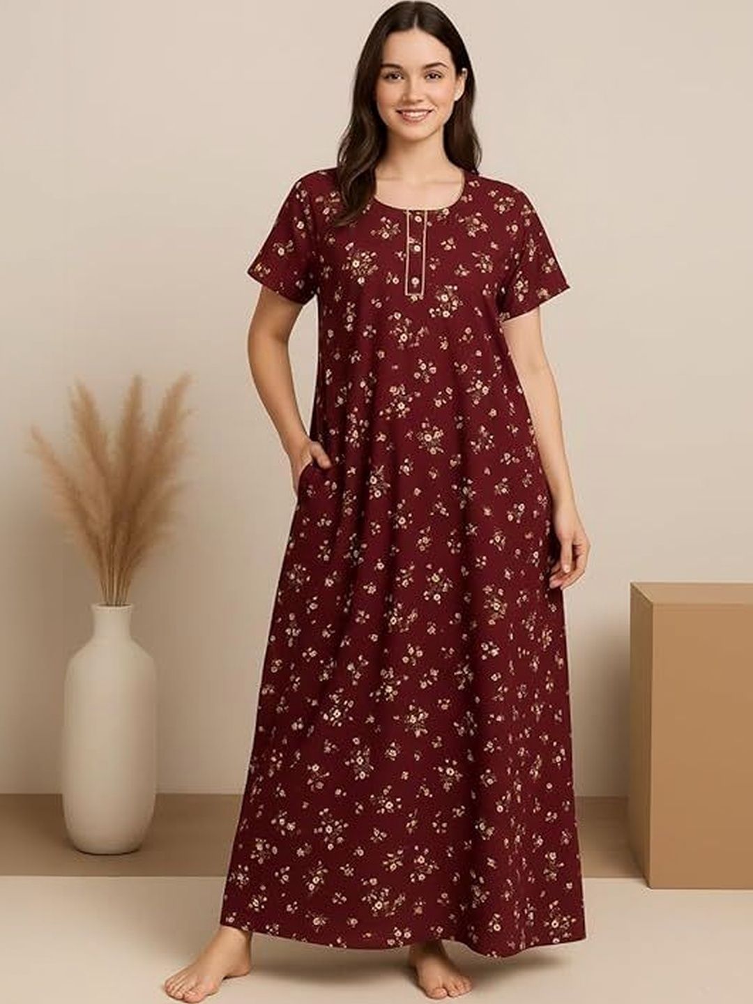YUKATA Printed Maxi Nightdress-picture-30