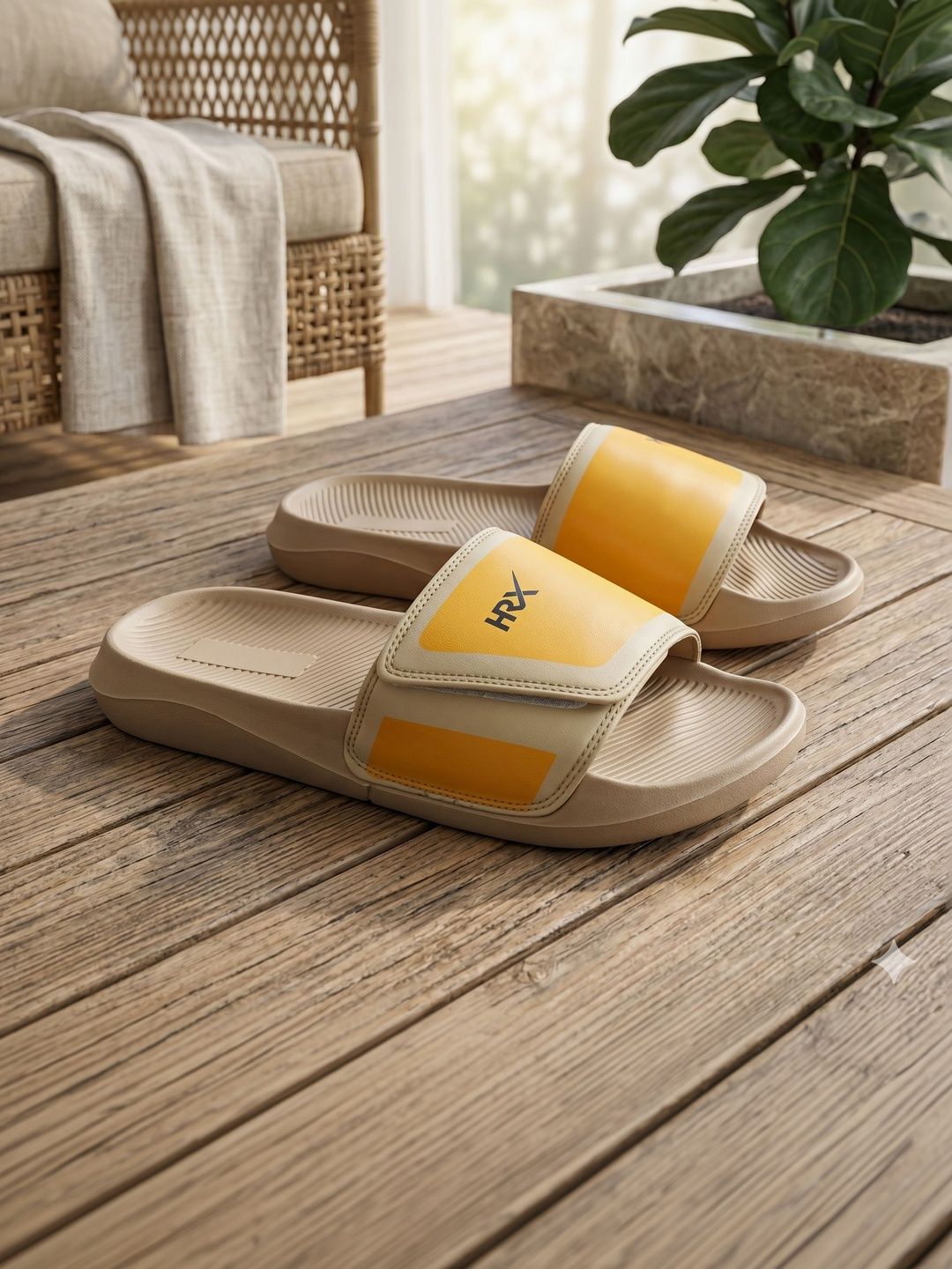 HRX by Hrithik Roshan Men Colourblocked Sliders-picture-25