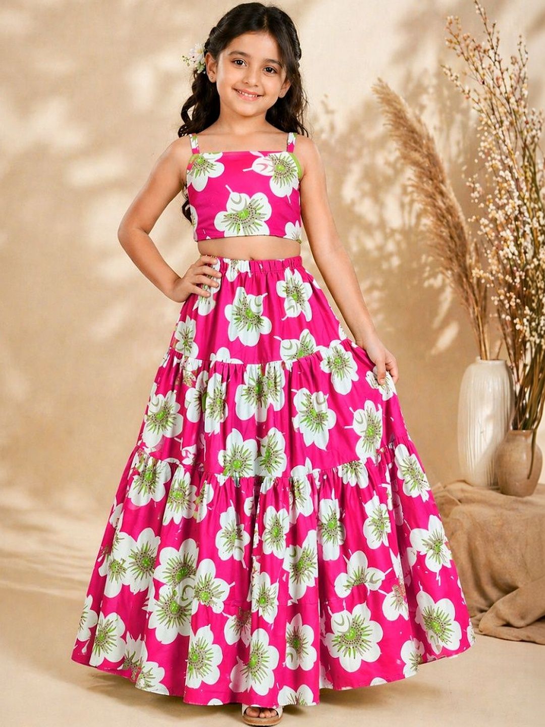 SPAMitude Girls Printed Top with Skirt-picture-35