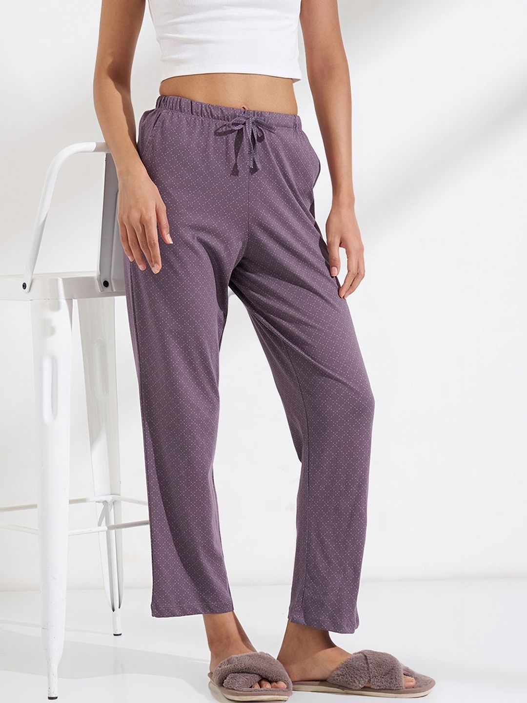 Dreamz by Pantaloons Women Pure Cotton Lounge Pants-picture-10