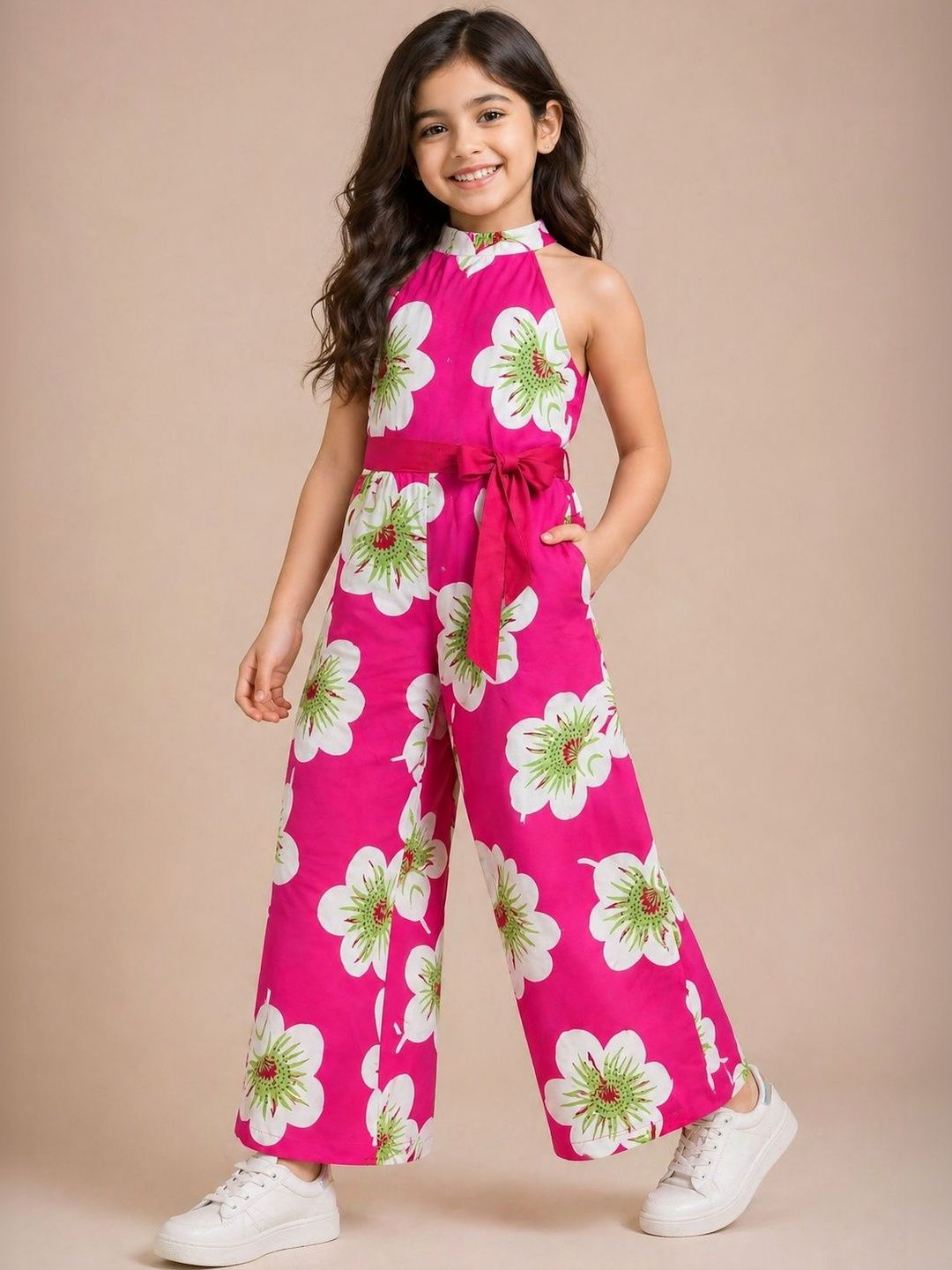 SPAMitude Girls Floral Printed Basic Jumpsuit-picture-42